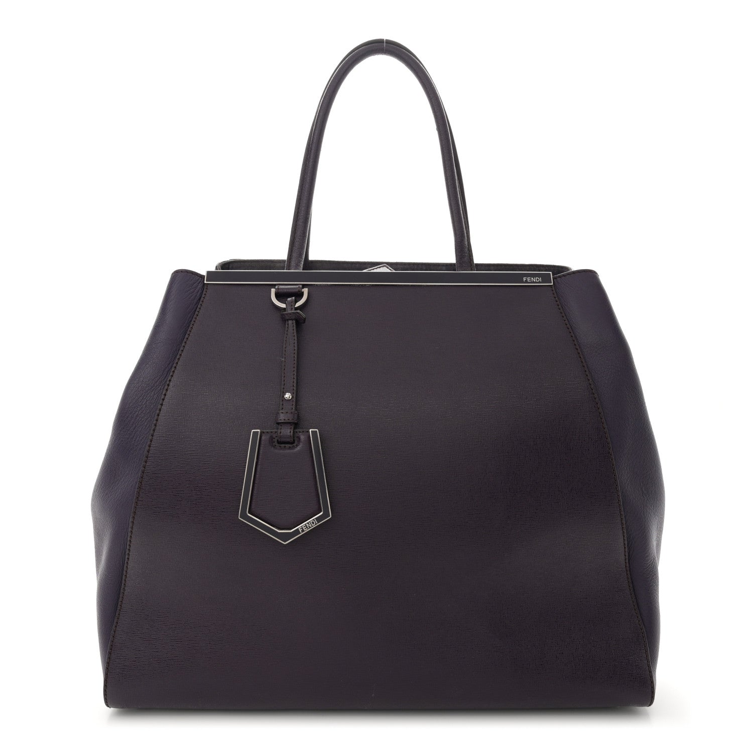 Fendi Vitello Elite Large 2Jours Tote Ametista 1 of 19