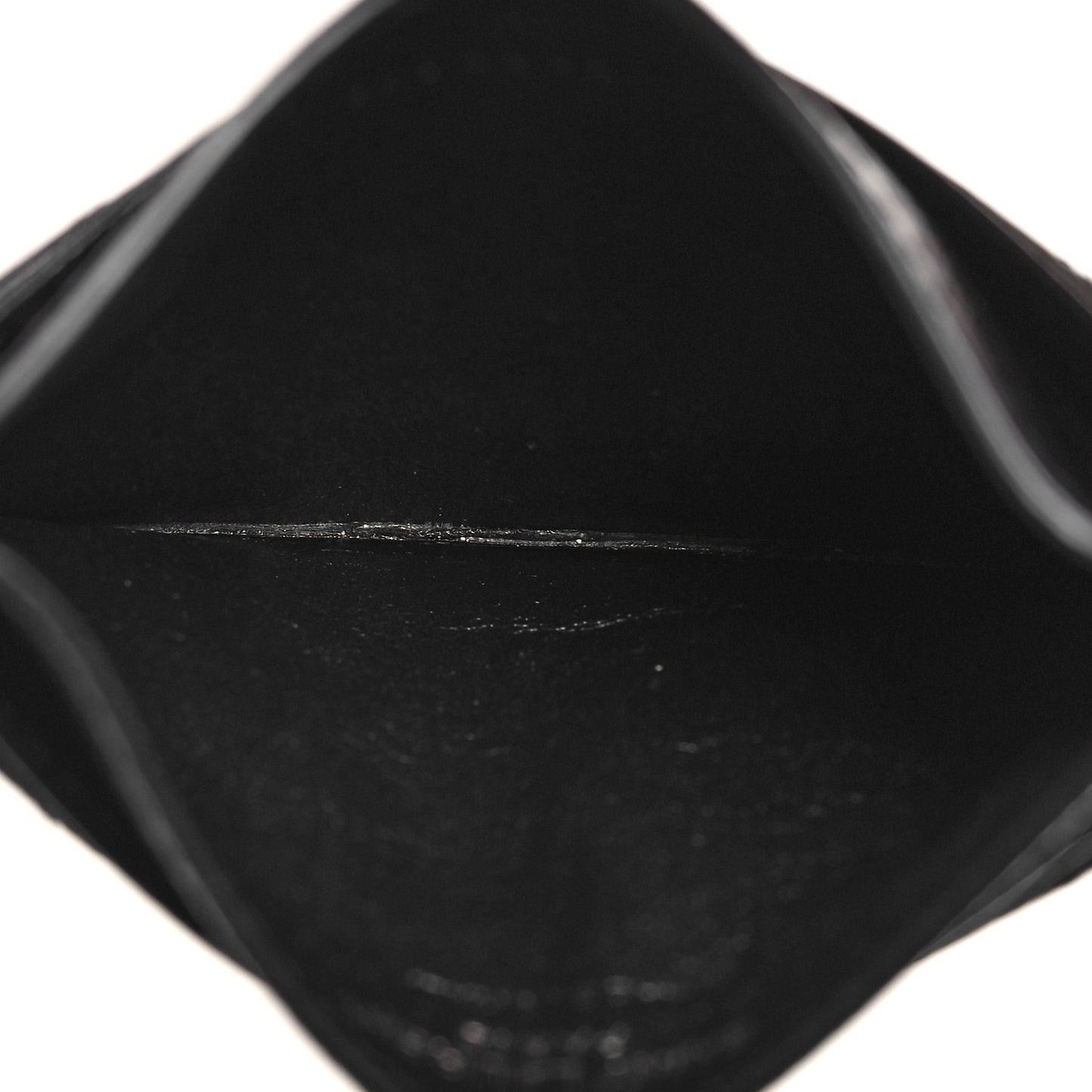 Grain De Poudre Matelasse Chevron Monochrome Monogram Credit Card Case Black