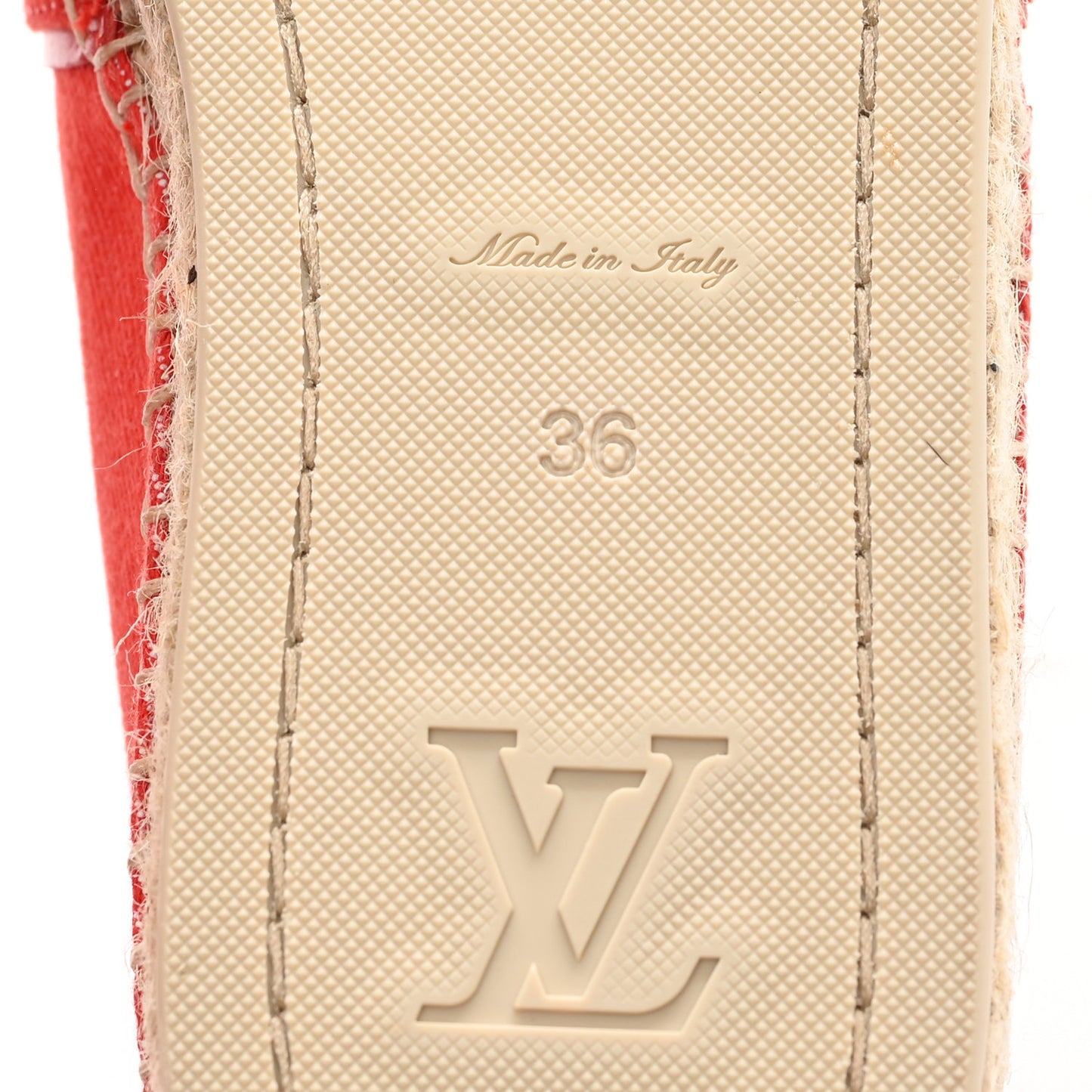 Canvas Waterfall Espadrille 36 Rouge