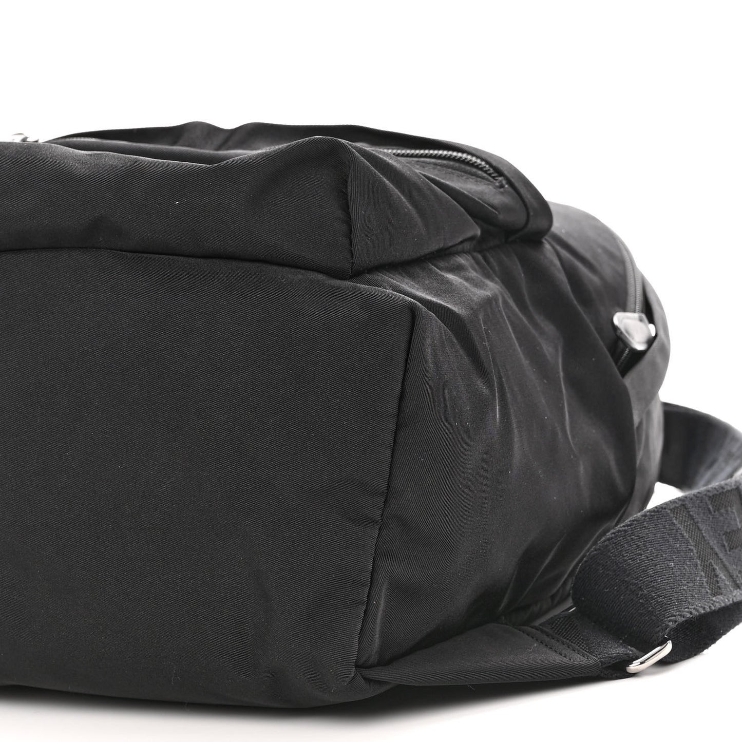 Nylon Falabella Logo Go Backpack Black White