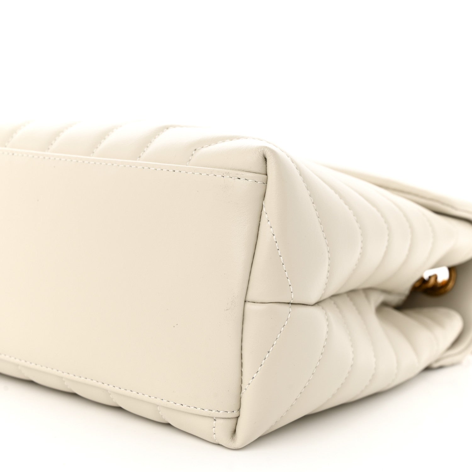 Saint Laurent Calfskin Y Quilted Monogram Medium Loulou Chain Satchel Crema Soft 10 of 11