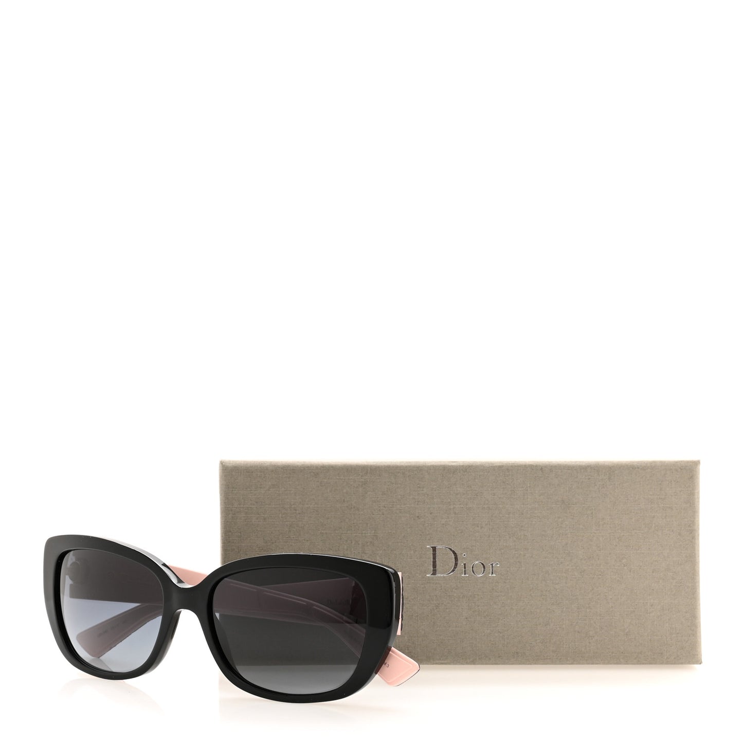 Lambskin Cannage Dior Lady 2R Sunglasses Black