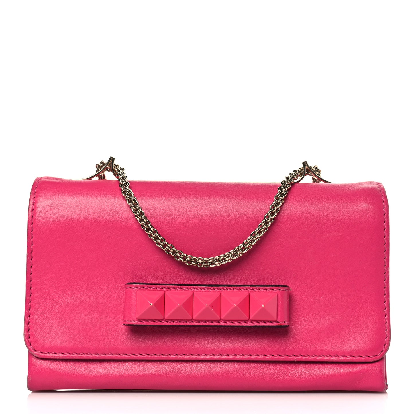 Calfskin Va Va Voom Shoulder Bag Pop Fuxia