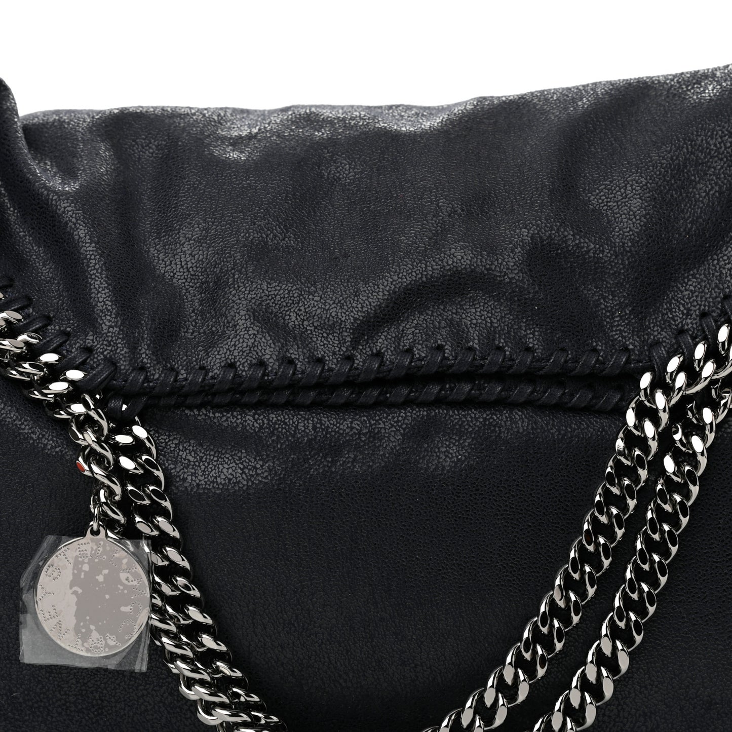 Shaggy Deer Falabella Fold Over Tote Blue