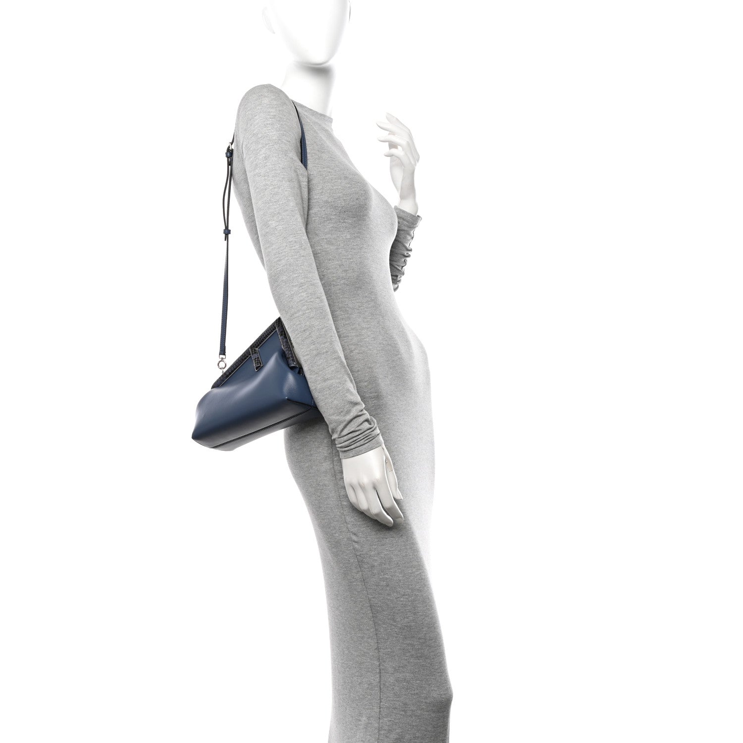 Fendi Shiny Nappa Snakeskin Small Fendi First Mirto 2 of 11