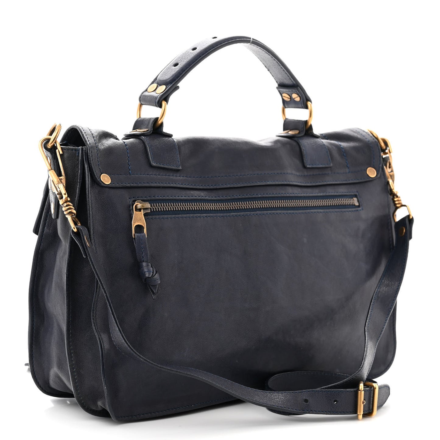 PROENZA SCHOULER Lambskin Medium PS1 Satchel Midnight