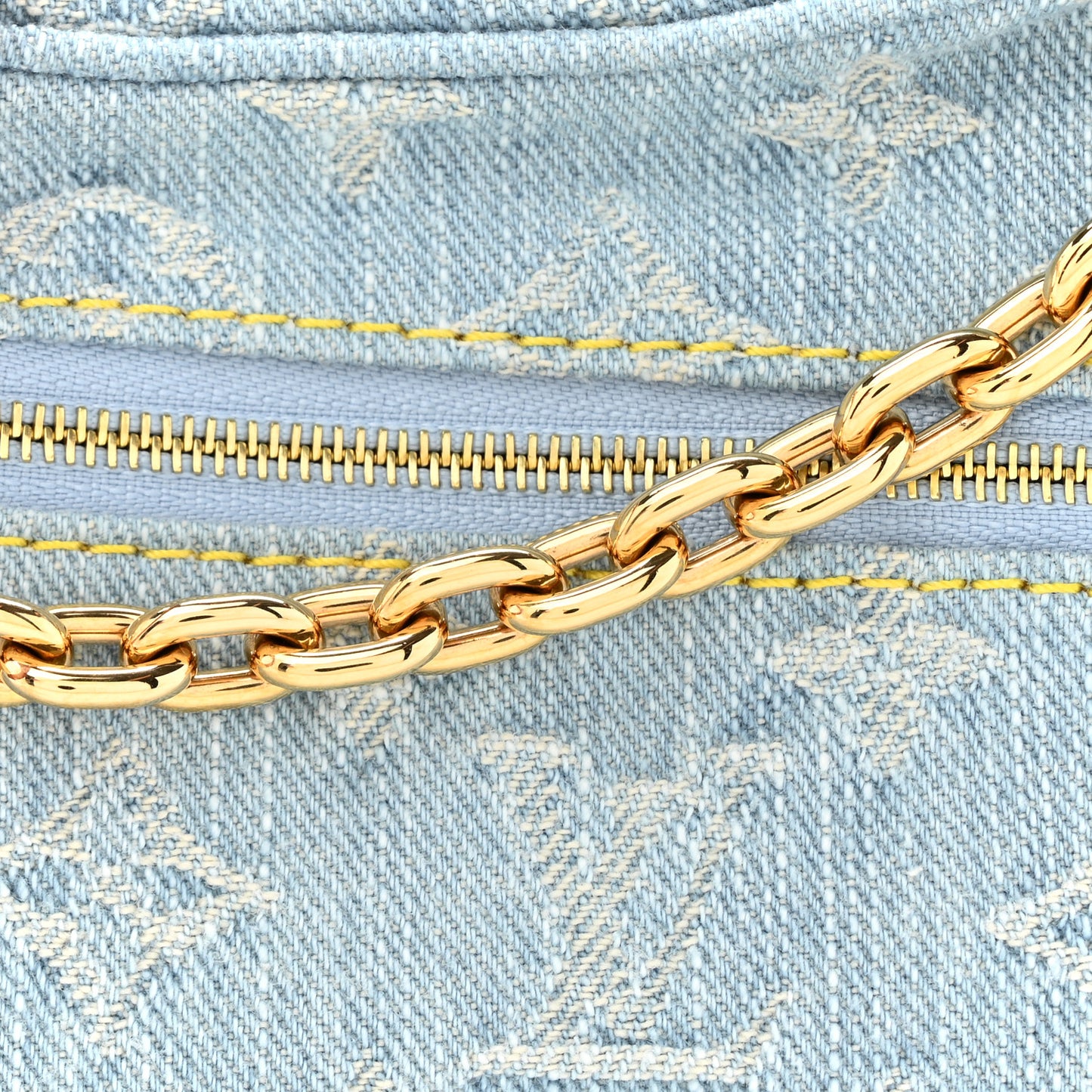 Monogram Denim Loop Sky Denim