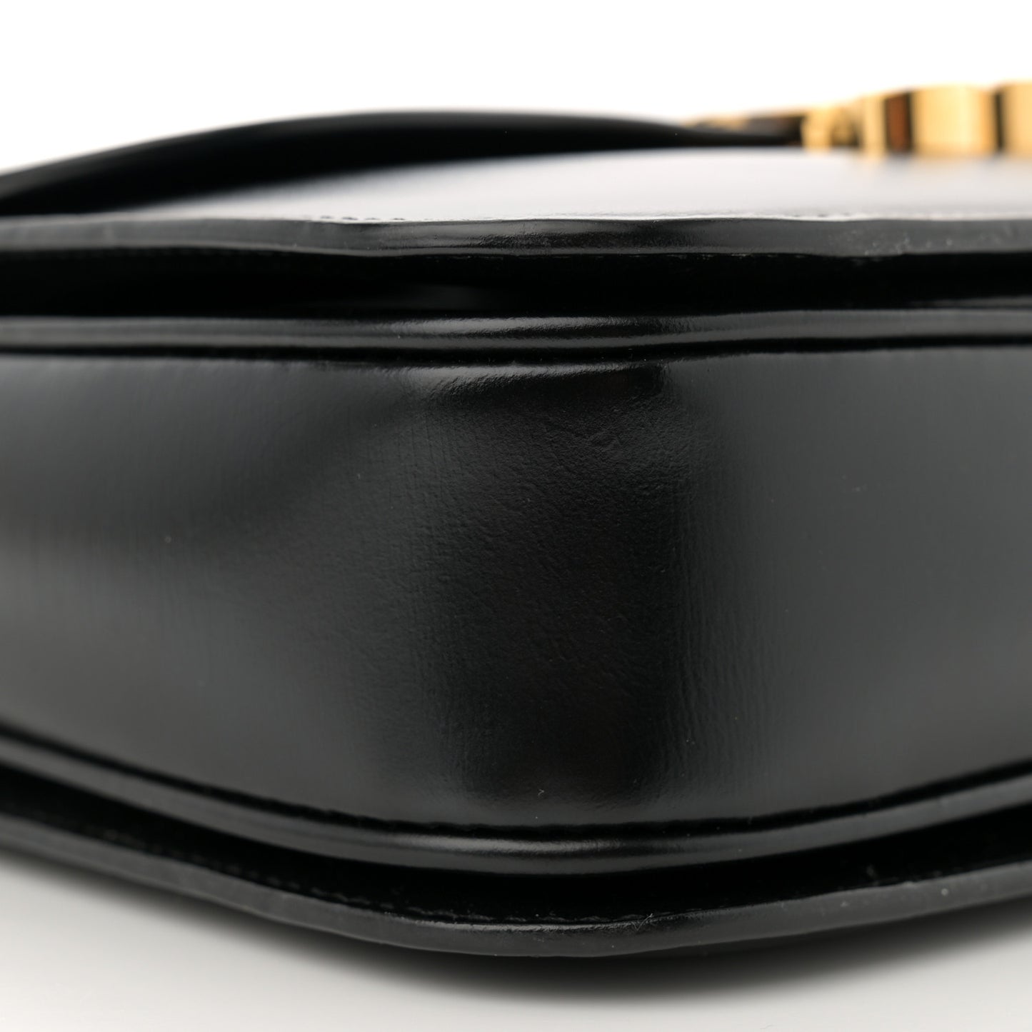 Shiny Calfskin Medium Triomphe Black