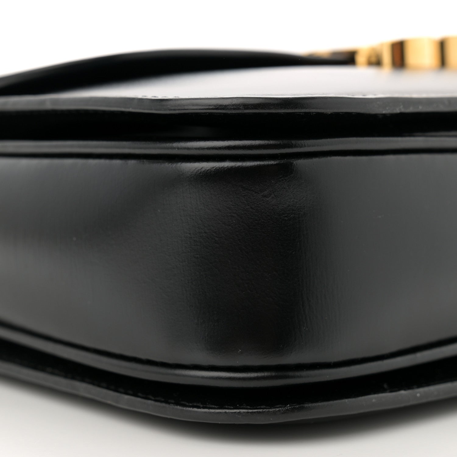 Celine Shiny Calfskin Medium Triomphe Black 9 of 11