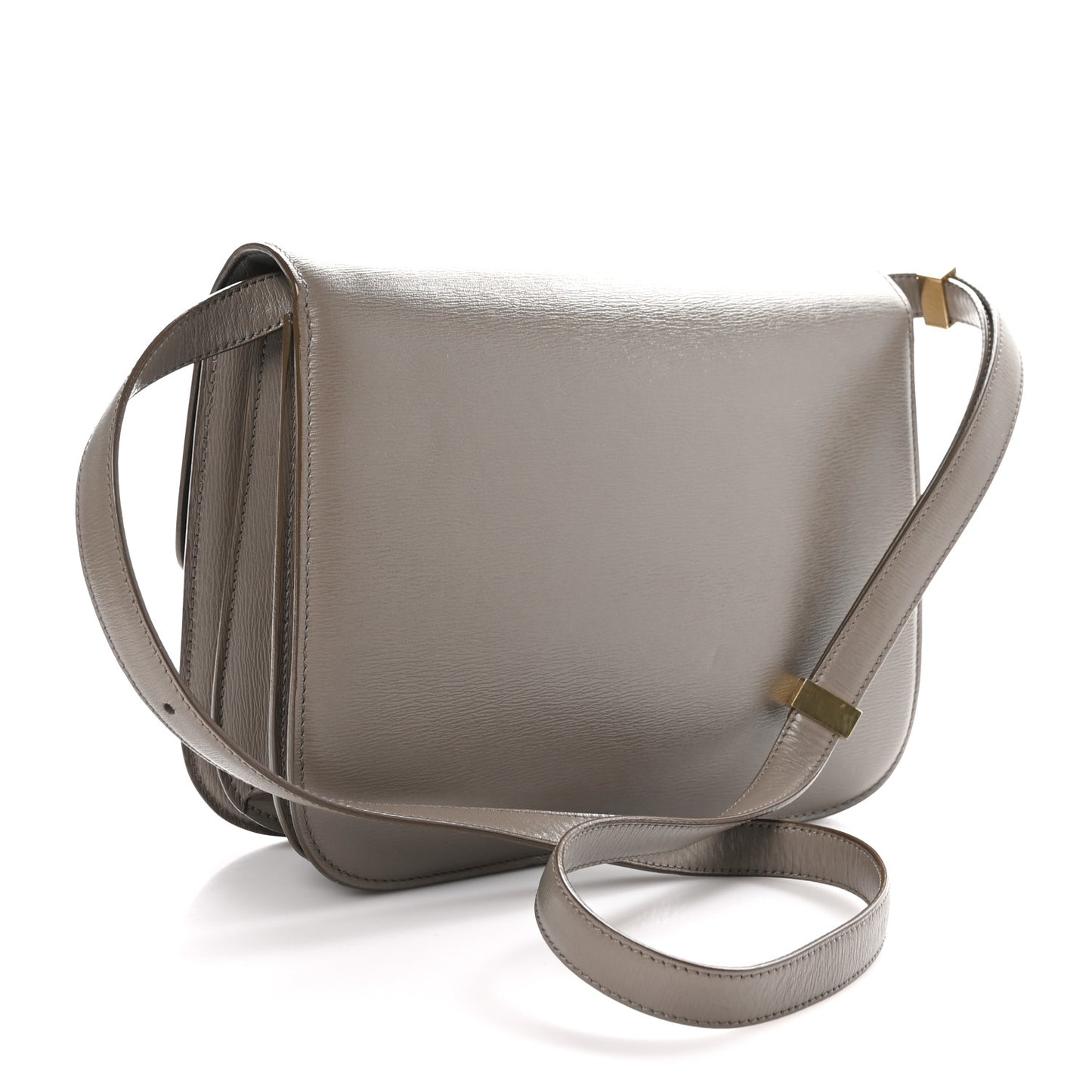Liege Calfskin Medium Classic Box Flap Bag Souris