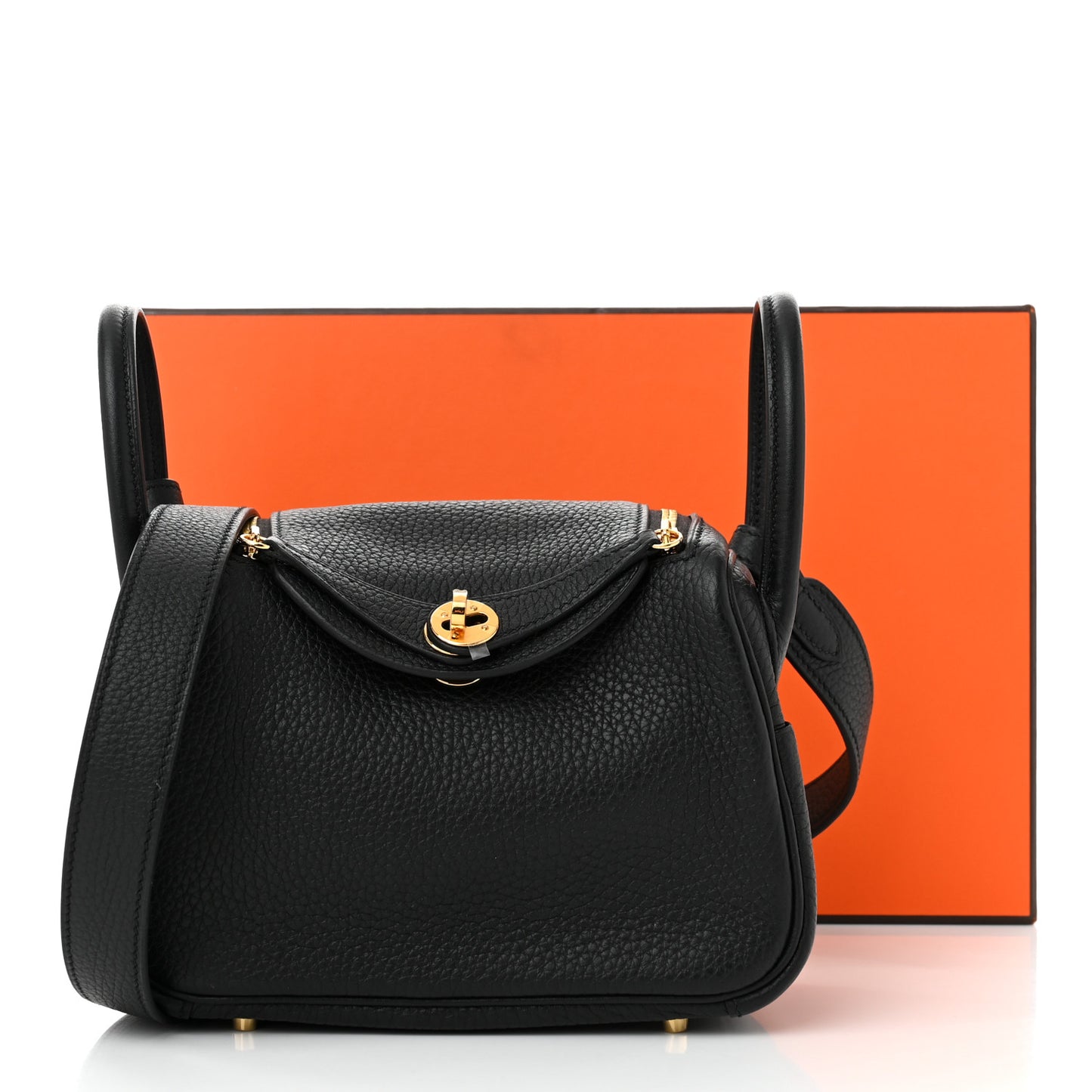 Taurillon Clemence Mini Lindy 20 Black