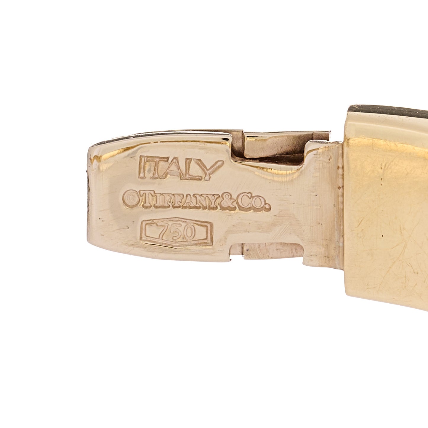 18K Yellow Gold Wave Bangle Bracelet