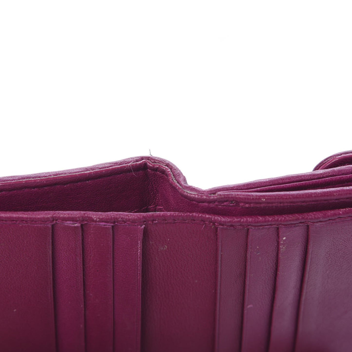Calfskin Samourai 1947 Armour Woven Wallet Fuchsia