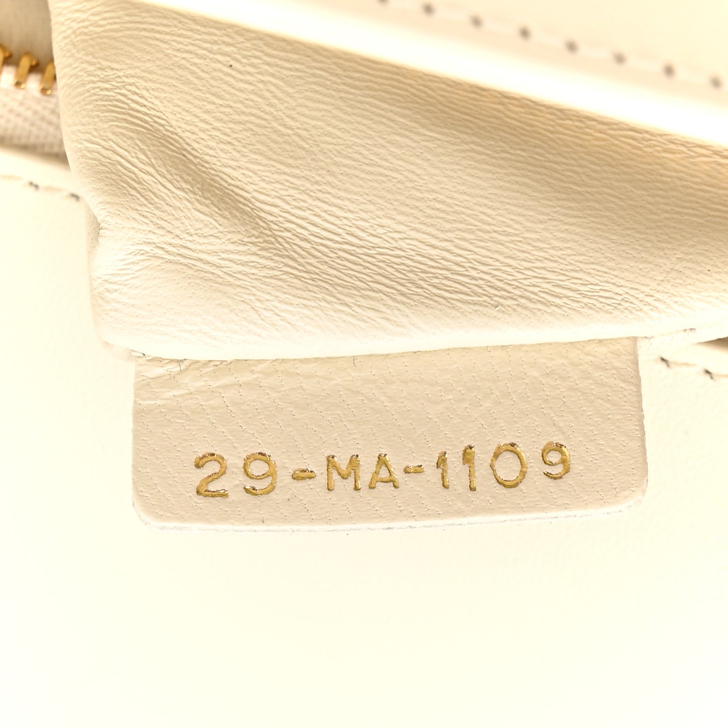 Grained Calfskin 30 Montaigne Flap Bag White