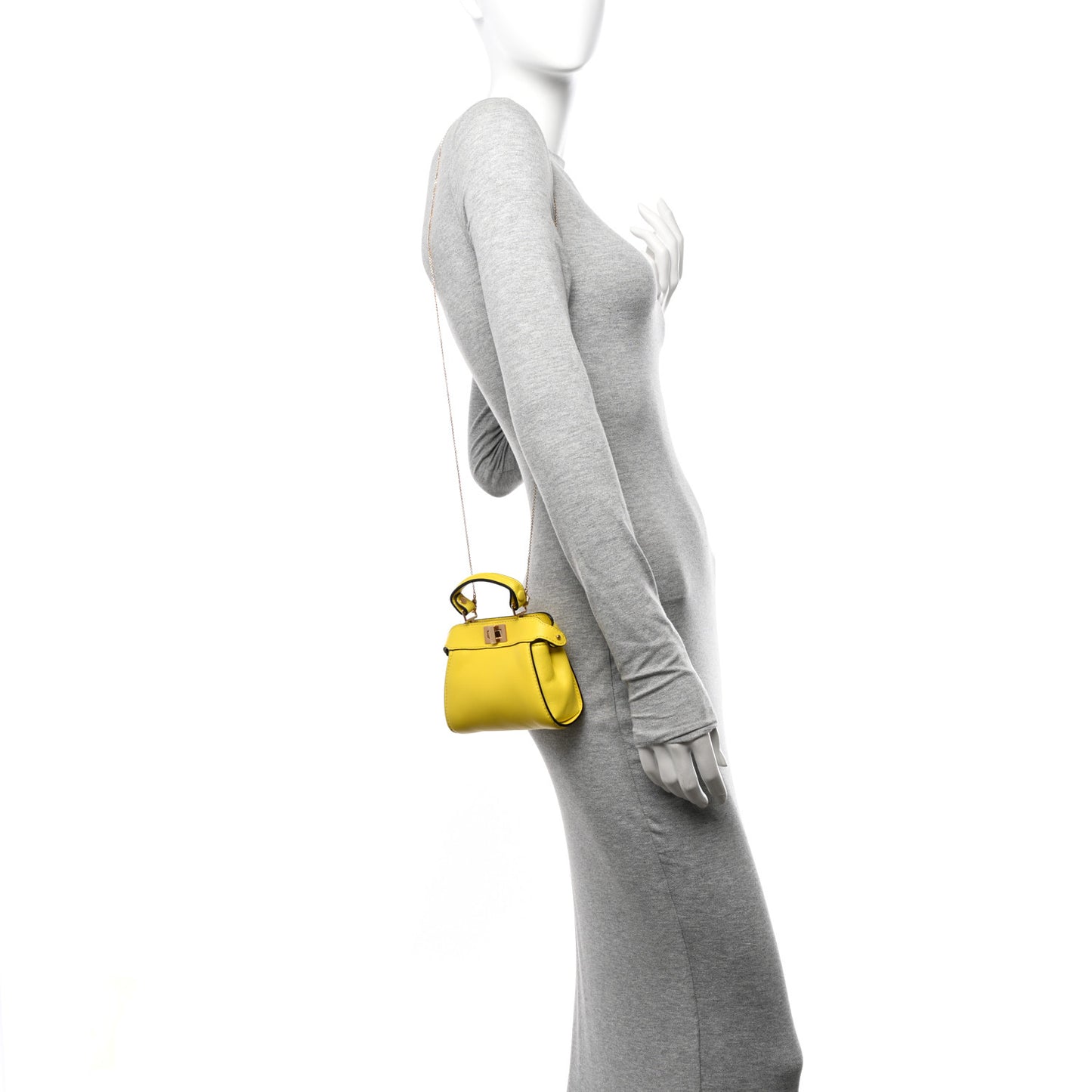 Nappa Nano Peekaboo Satchel Limone