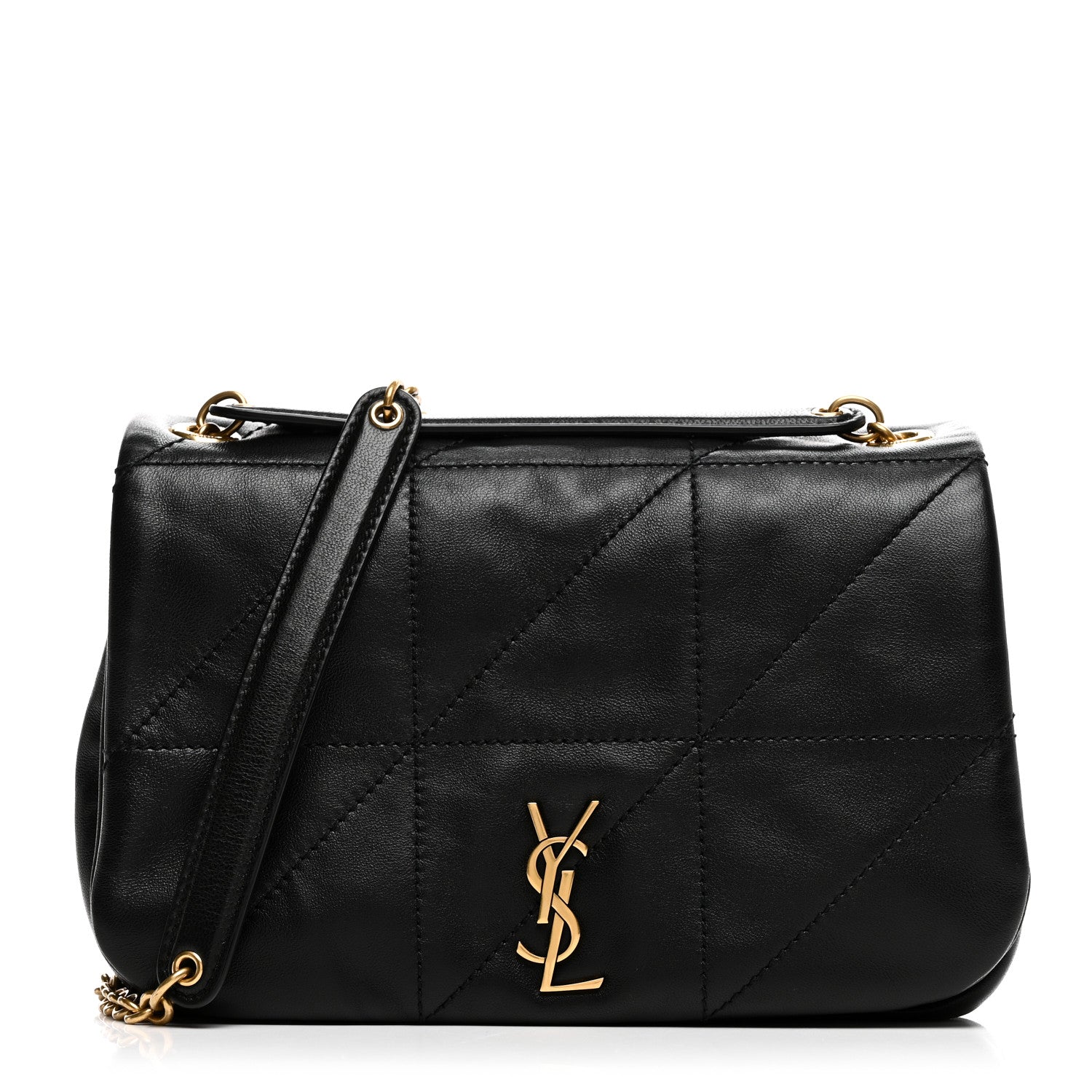 Saint Laurent Lambskin Matelasse Monogram Mini Jamie 4.3 Black 1 of 10