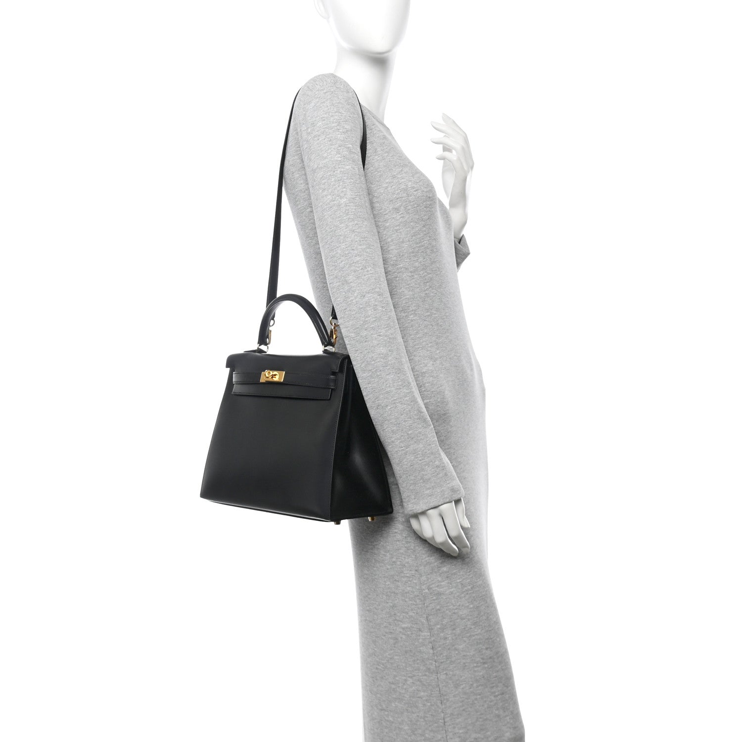 Hermes Box Kelly Sellier 32 Black 2 of 9