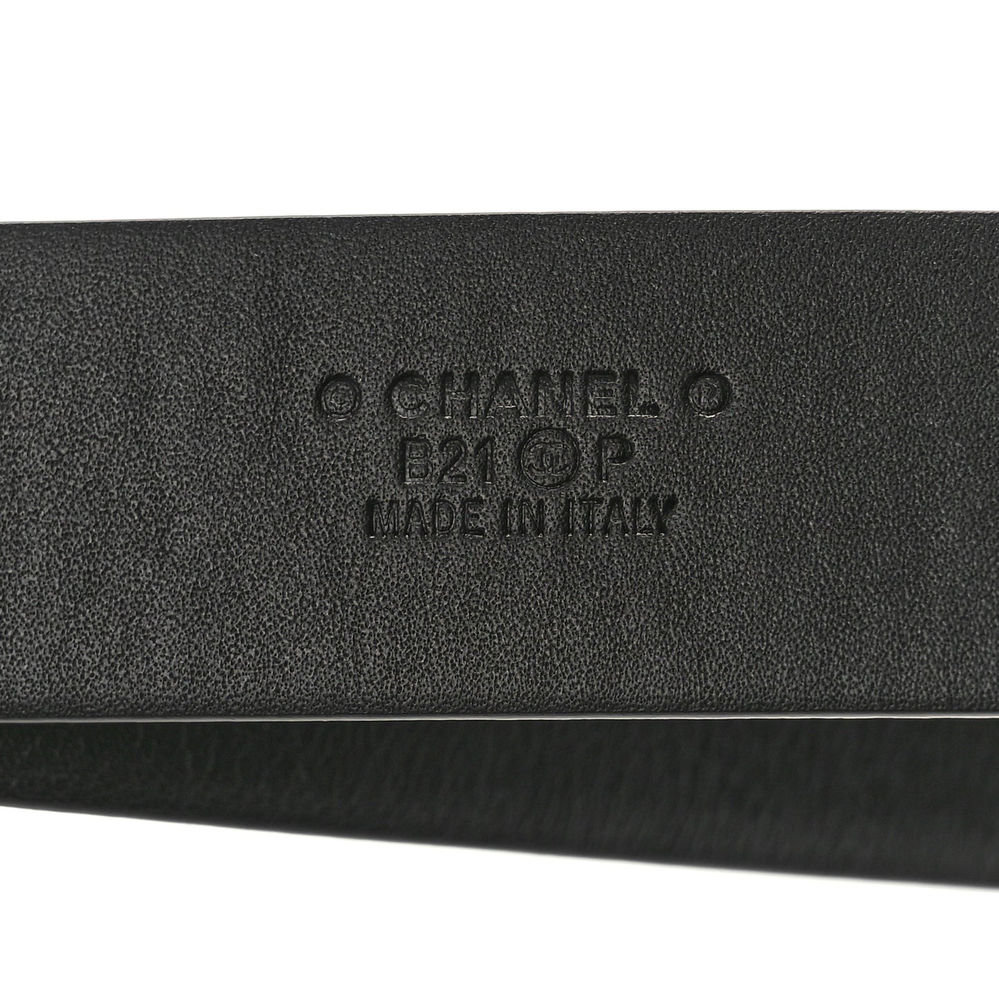 Calfskin Quilted CC Belt 85 34 Black