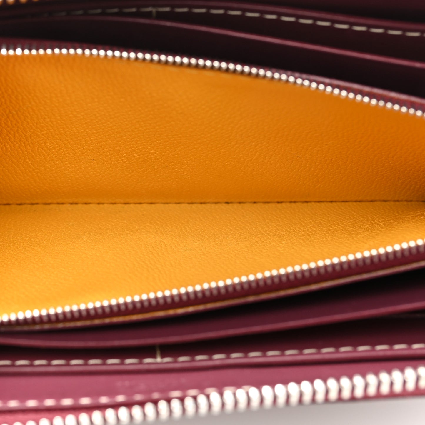 Goyardine Matignon Zip Around GM Wallet Burgundy