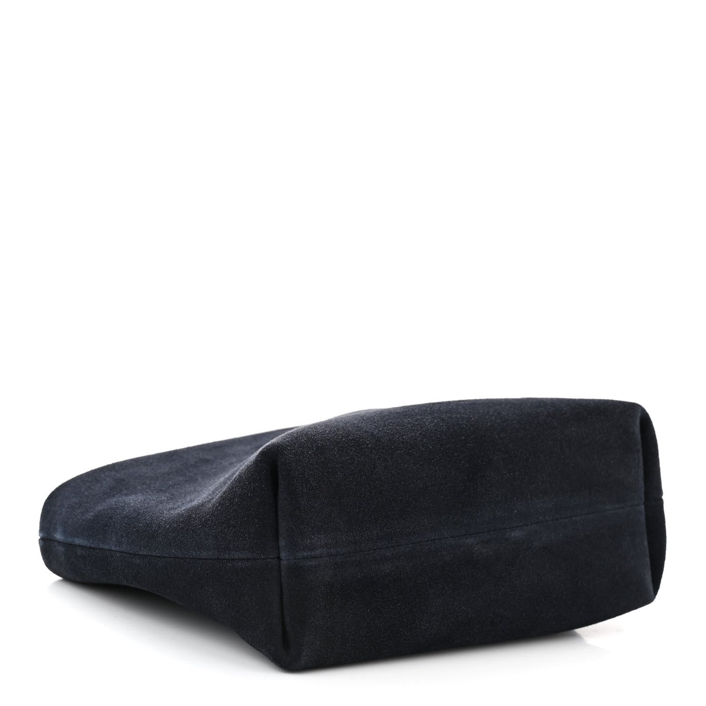 Suede Bond Zip Shoulder Bag Deep Navy