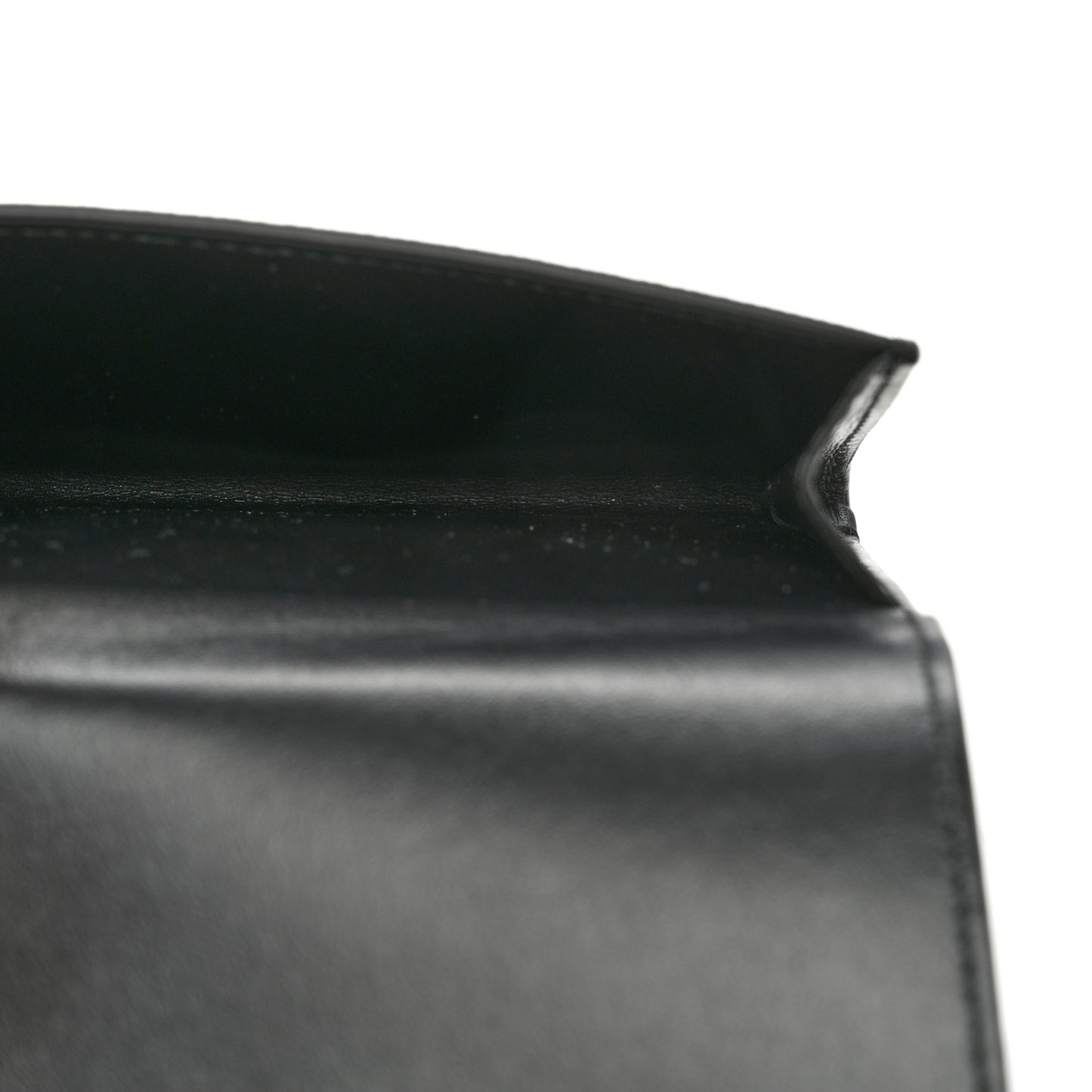 Grained Calfskin TB Compact Tri-Fold Wallet Black