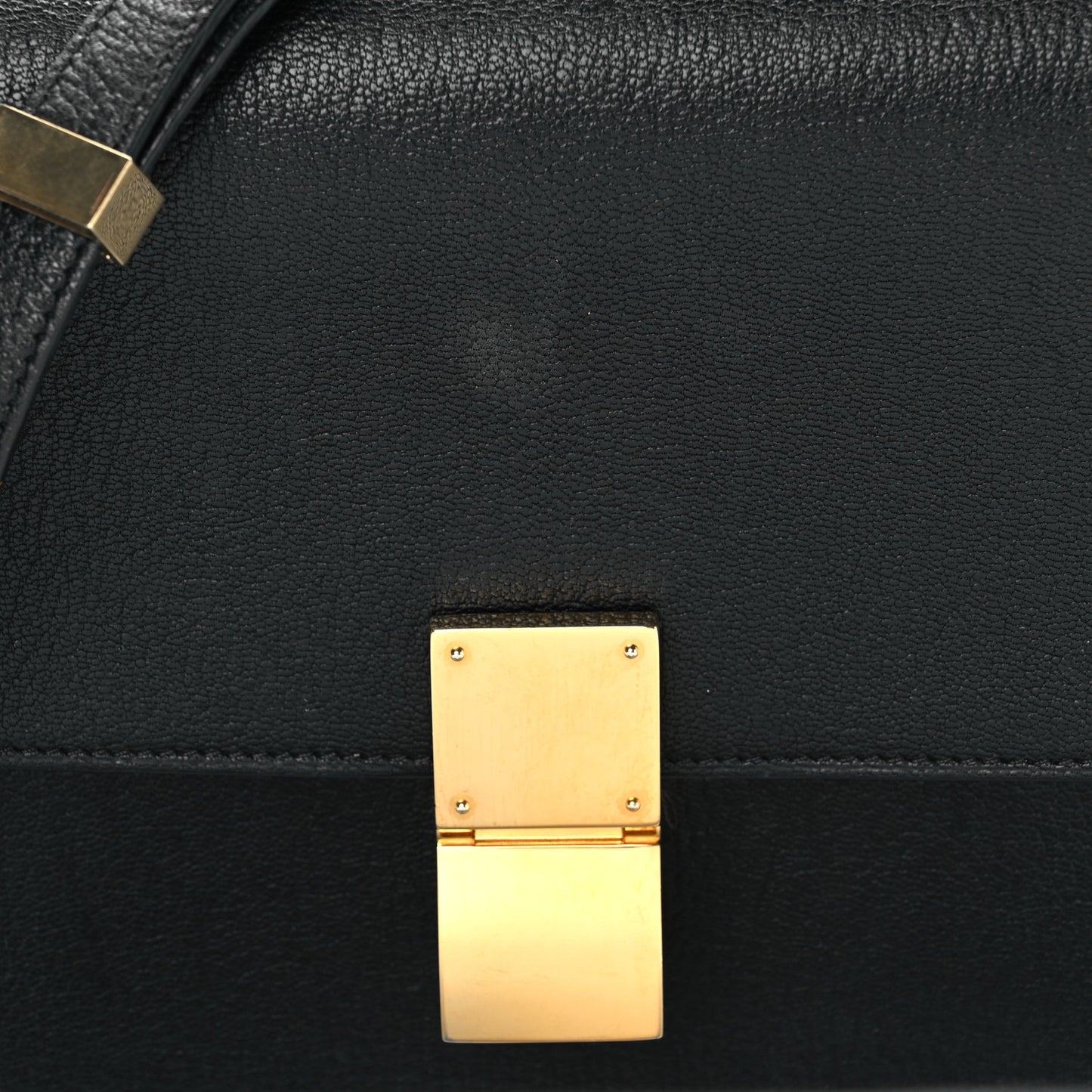 Goatskin Medium Classic Box Flap Bag Black
