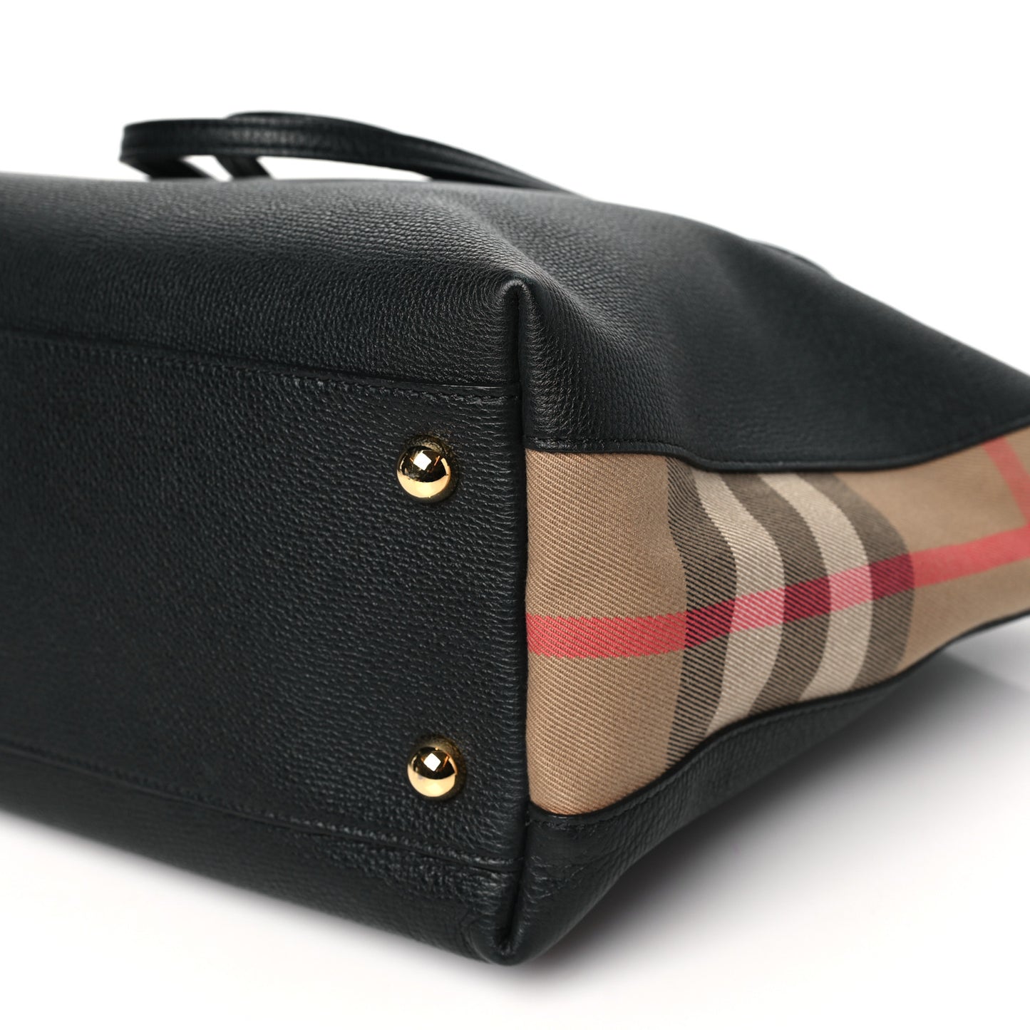 Derby Calfskin House Check Medium Welburn Tote Black