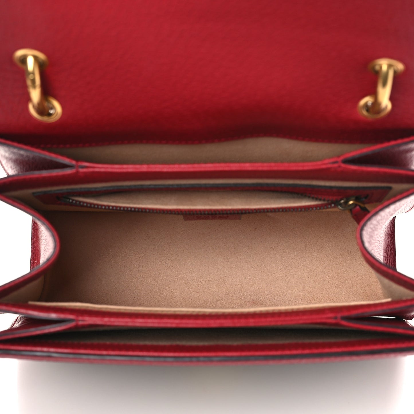GG Supreme Monogram Small Queen Margaret Top Handle Bag Red