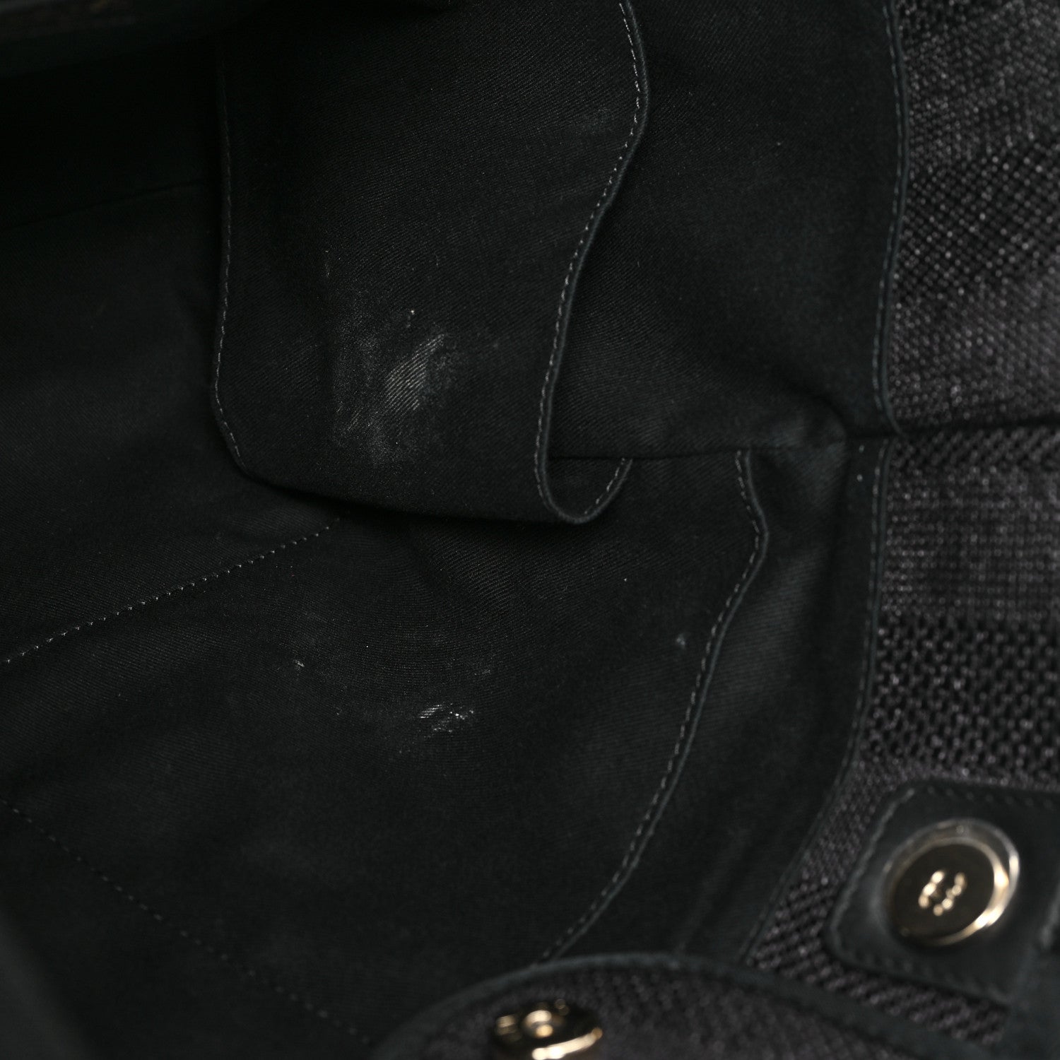 Chanel Mixed Fibers Calfskin Striped Medium Deauville Black 12 of 14