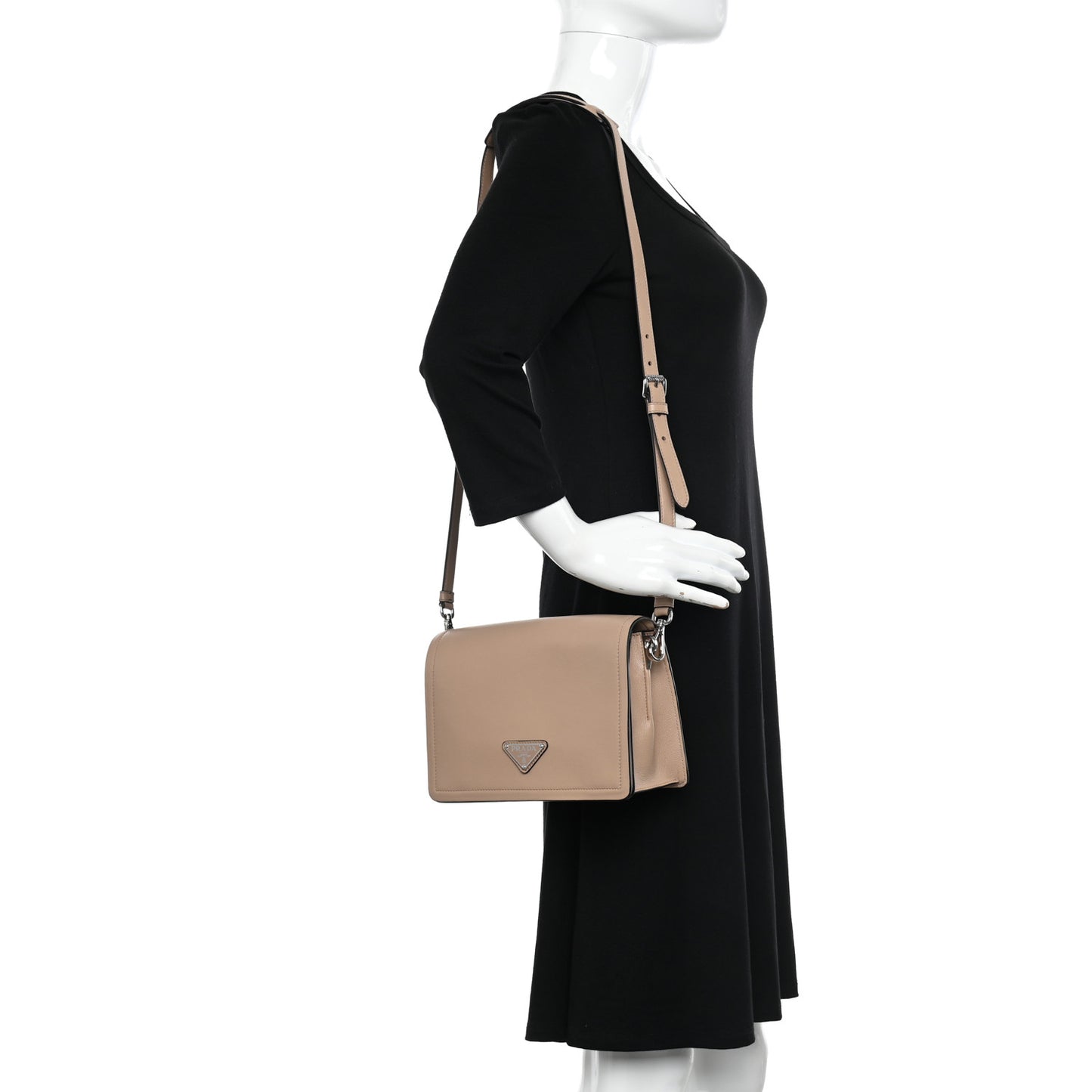 Glace Calf Shoulder Bag Cammeo