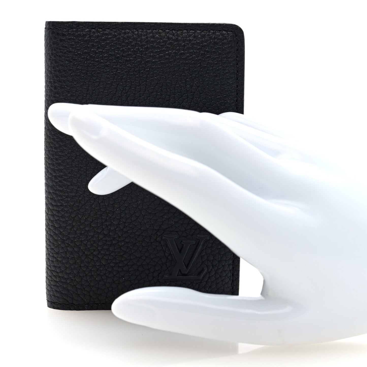 Millesime Calfskin Monogram Pocket Organizer Black