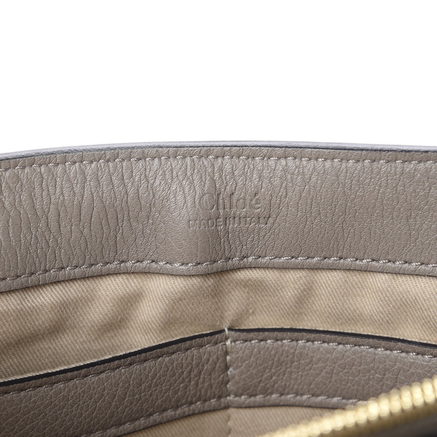 Chloe Calfskin Small Faye Day Shoulder Bag Motty Grey 7 of 9