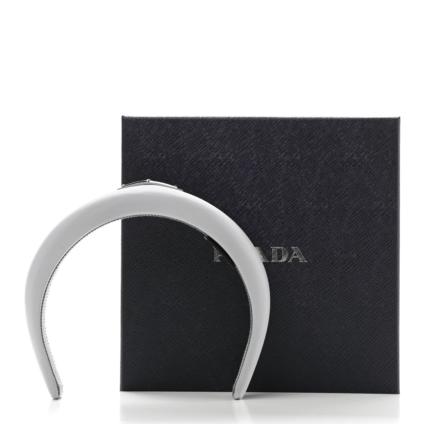 Re-Nylon Triangle Logo Headband Fiordaliso