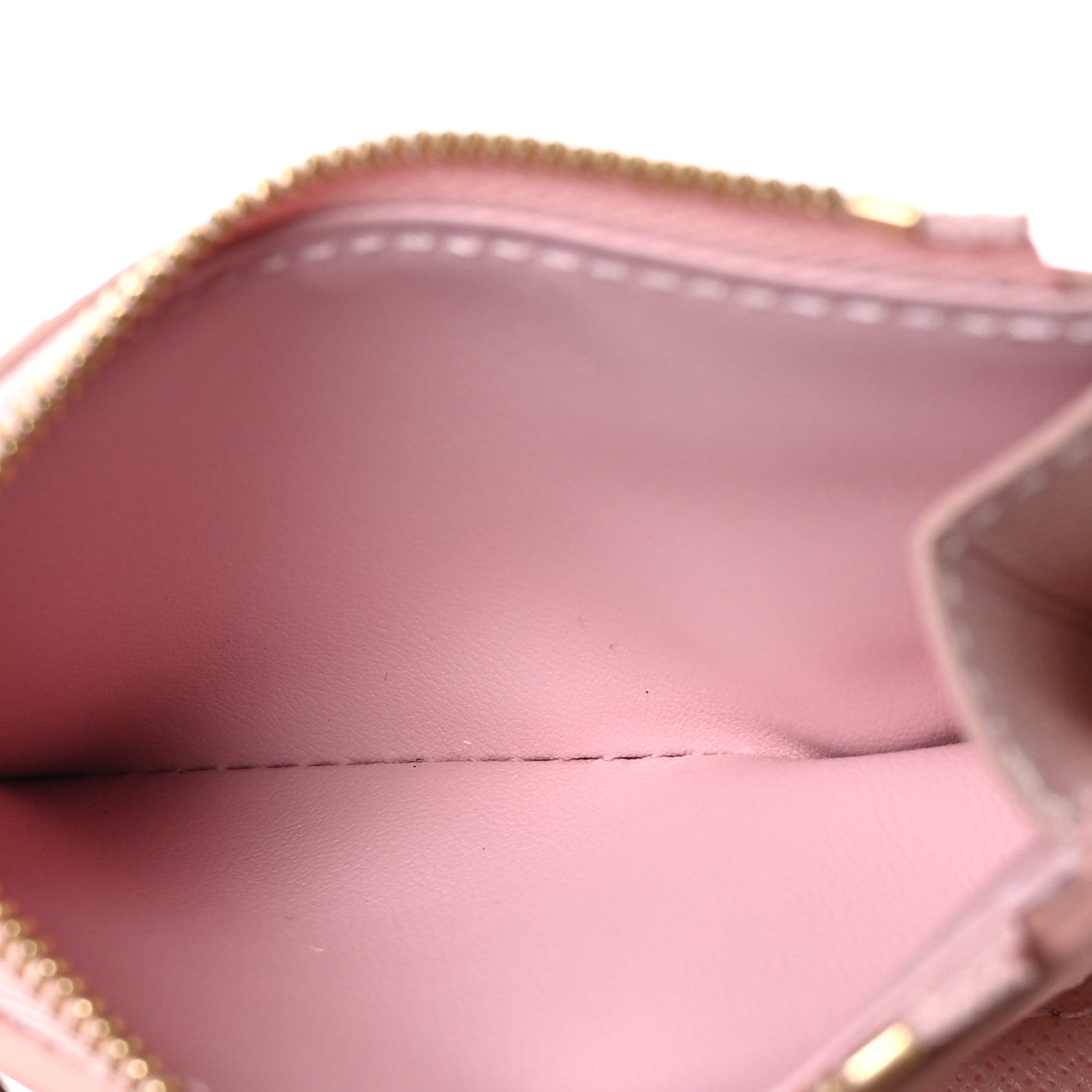 Louis Vuitton Damier Azur Studded Zoe Wallet Rose Ballerine 6 of 8