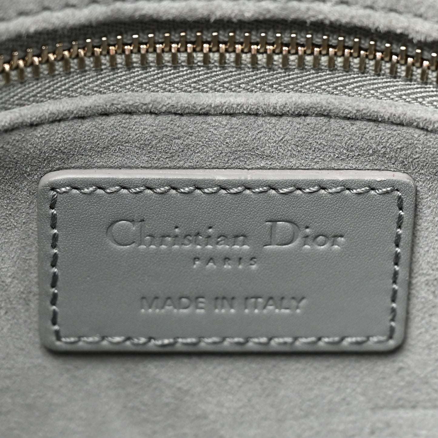 Ultra Matte Calfskin Cannage Small My ABCDior Lady Dior Gray