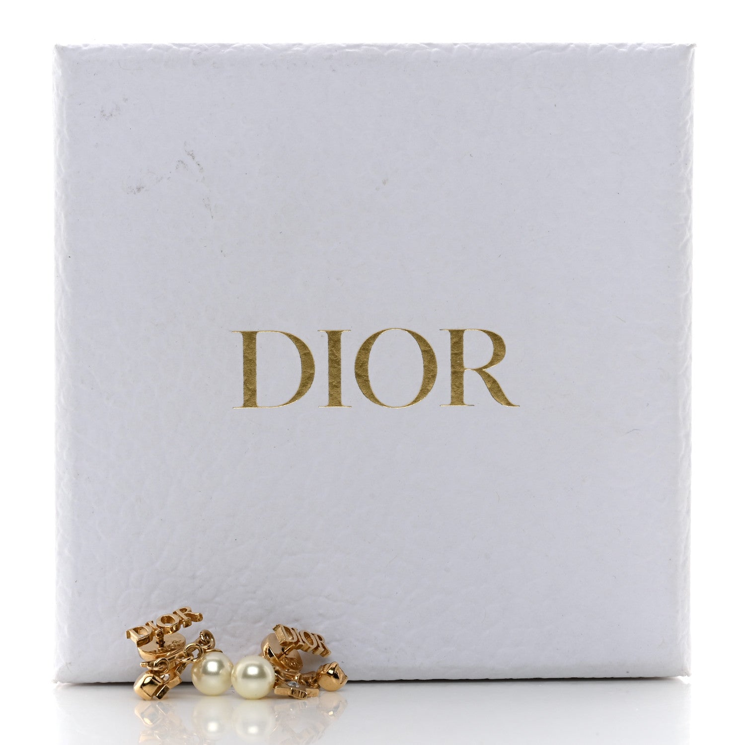 Christian Dior Pearl Crystal Dio(r)evolution Star Earrings Gold 5 of 5