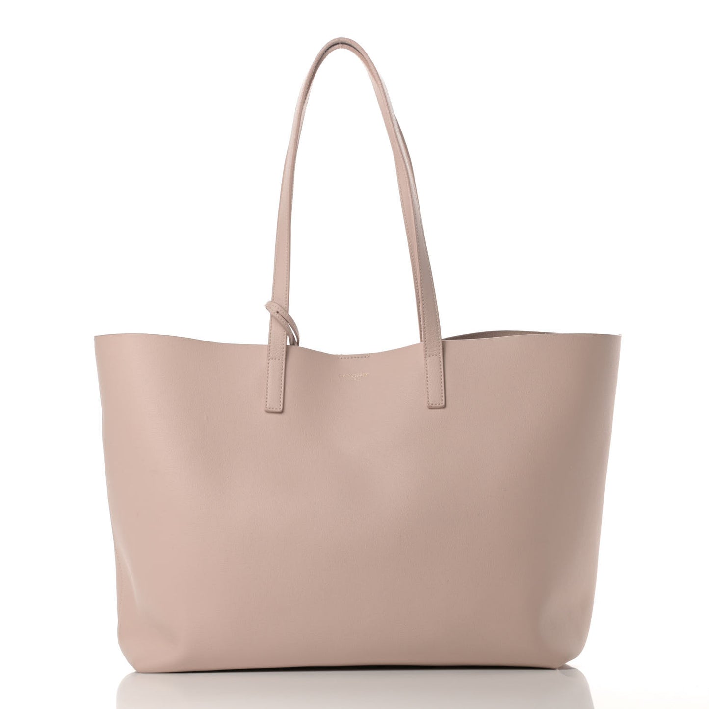 Calfskin Large Shopping Tote Pale Blush