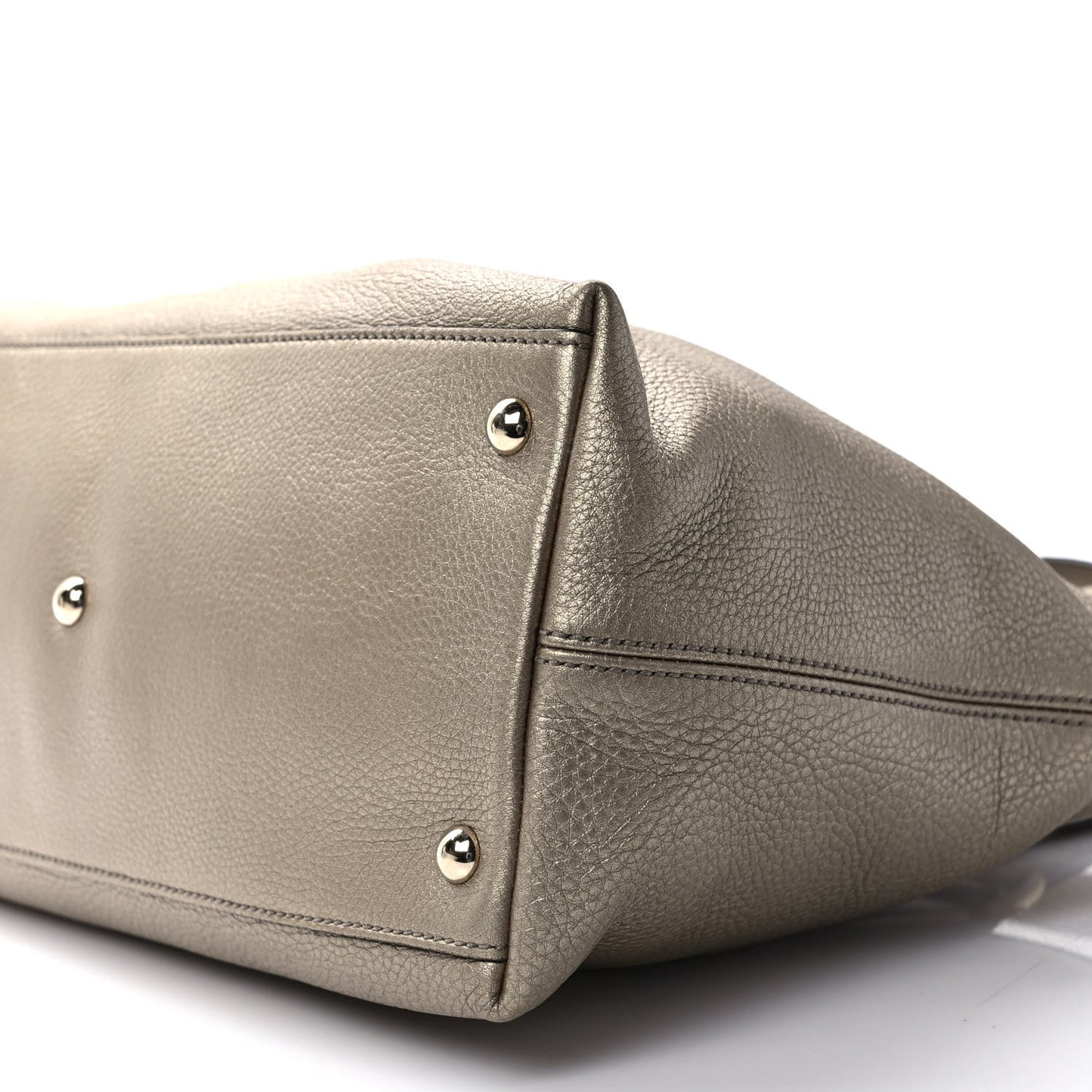 Metallic Cellarius Calfskin Small Soho Top Handle Satchel Sasso