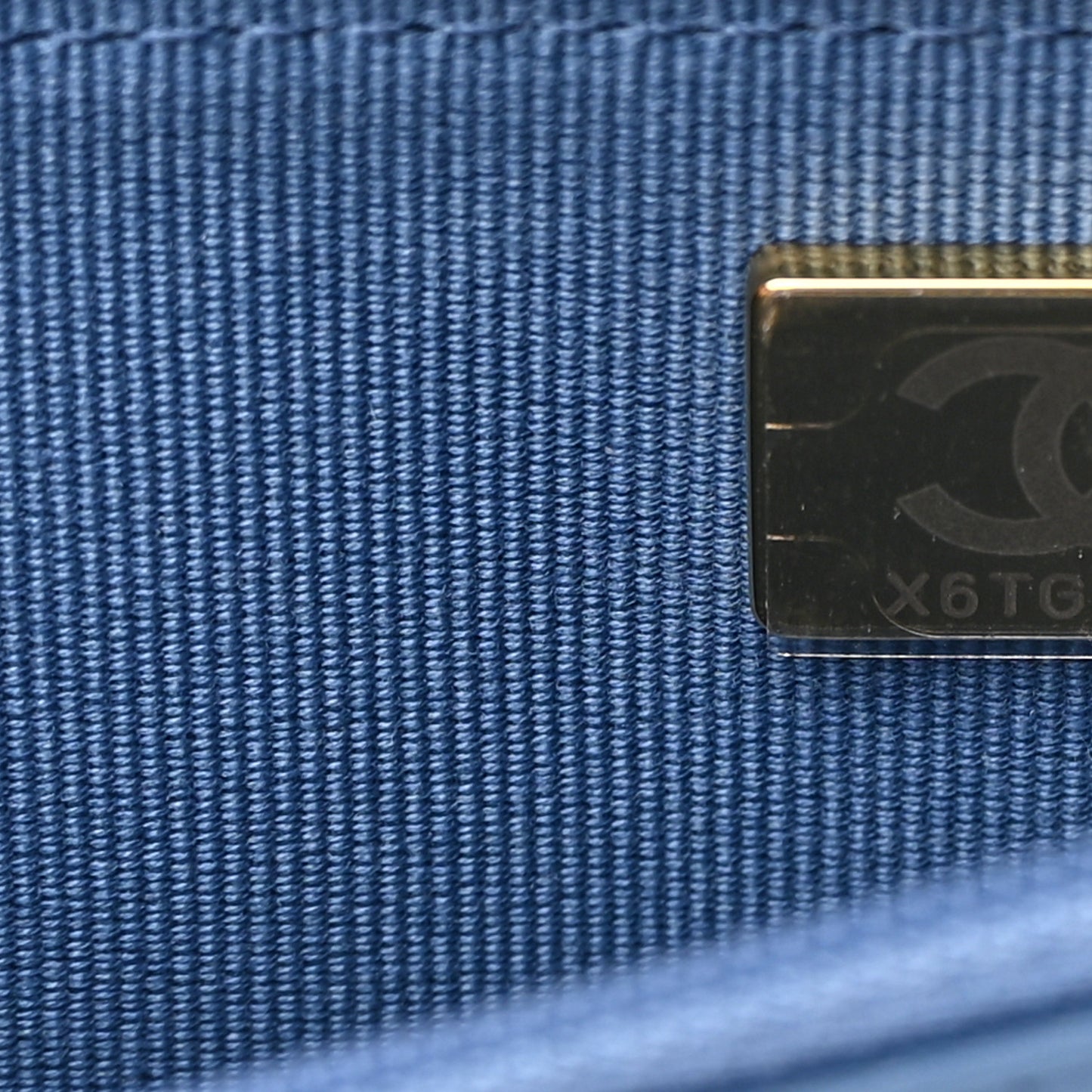 Denim Quilted Chanel 19 Wallet On Chain WOC Blue