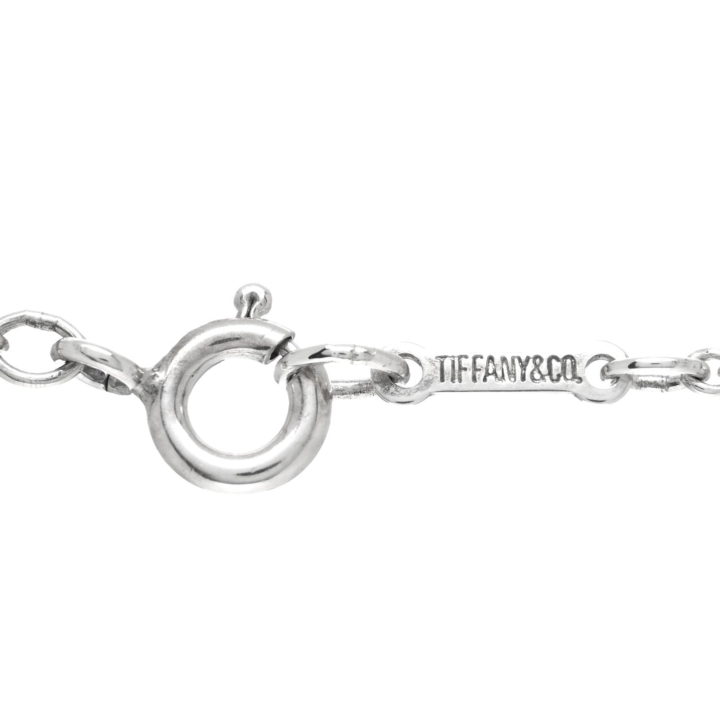 Sterling Silver 22mm Elsa Peretti Open Heart Pendant Necklace
