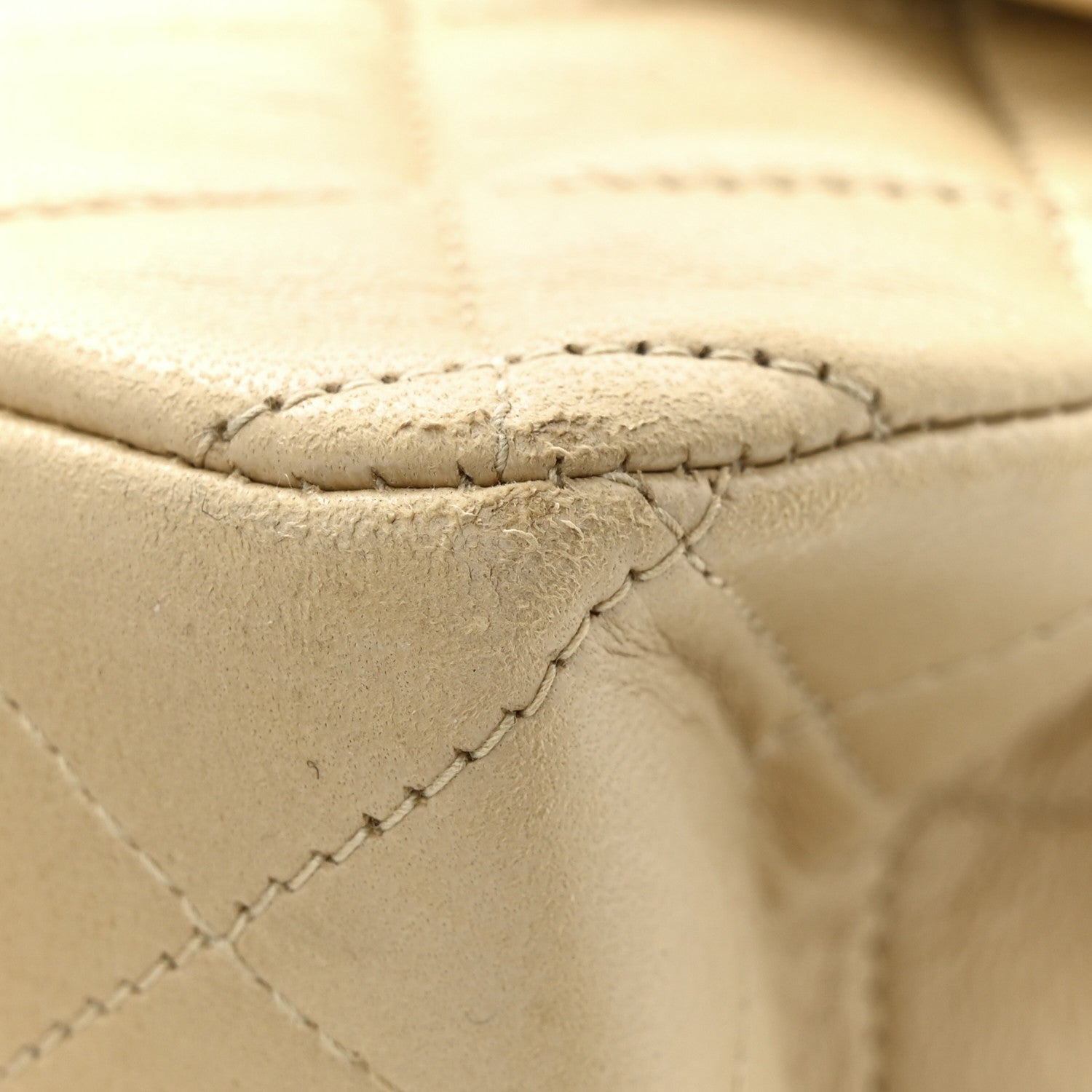 Chanel Lambskin Quilted Medium Double Flap Beige 16 of 19