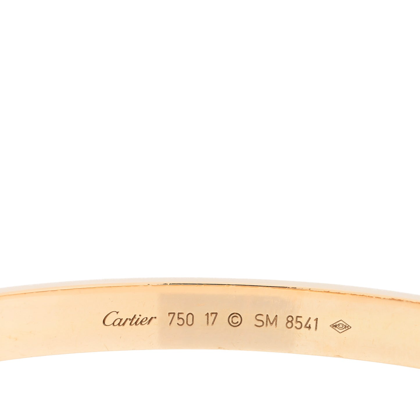 18K Yellow Gold LOVE Bracelet 17