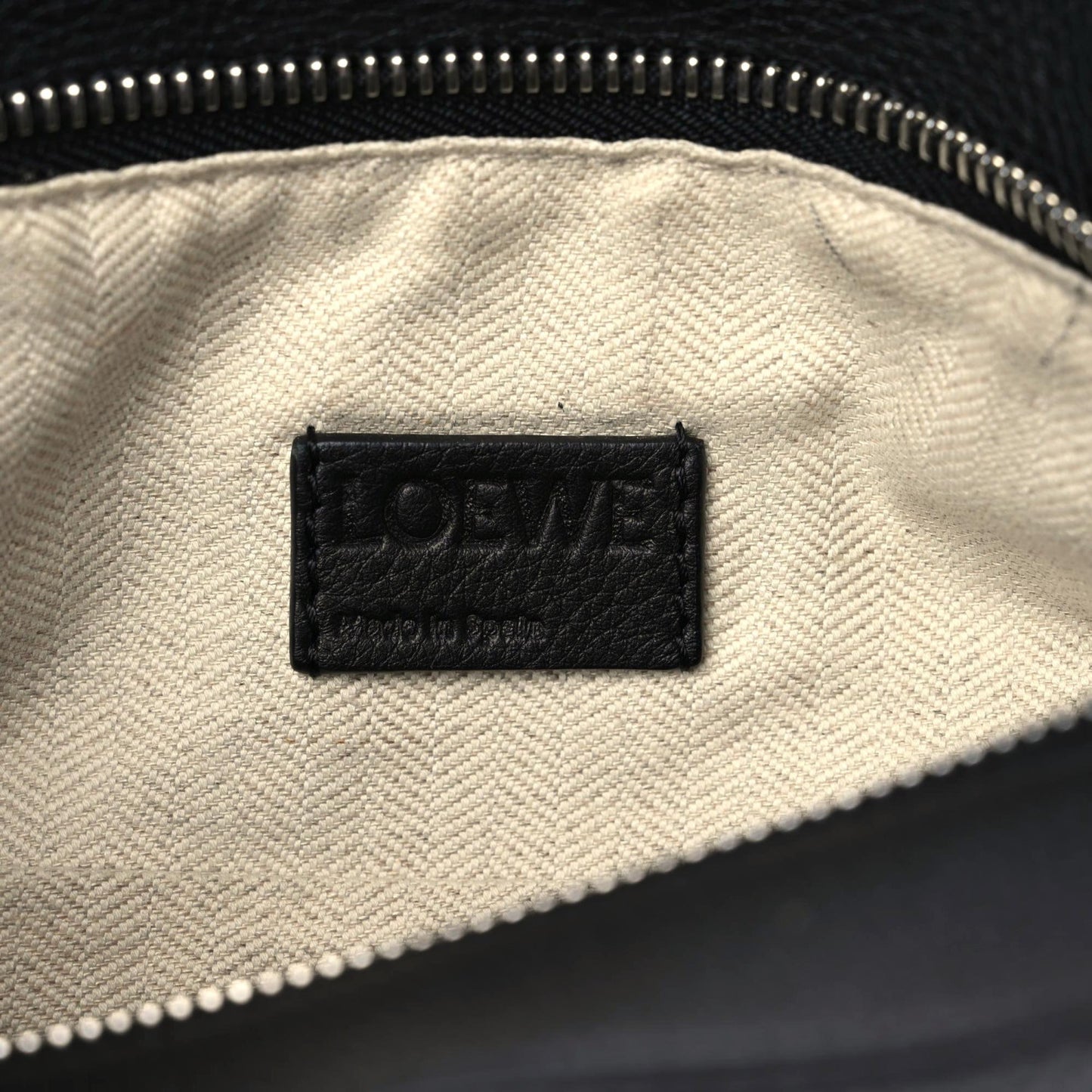 Calfskin Small Puzzle Bag Black