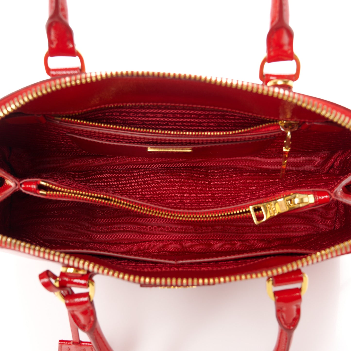 Saffiano Vernice Medium Promenade Tote Rosso