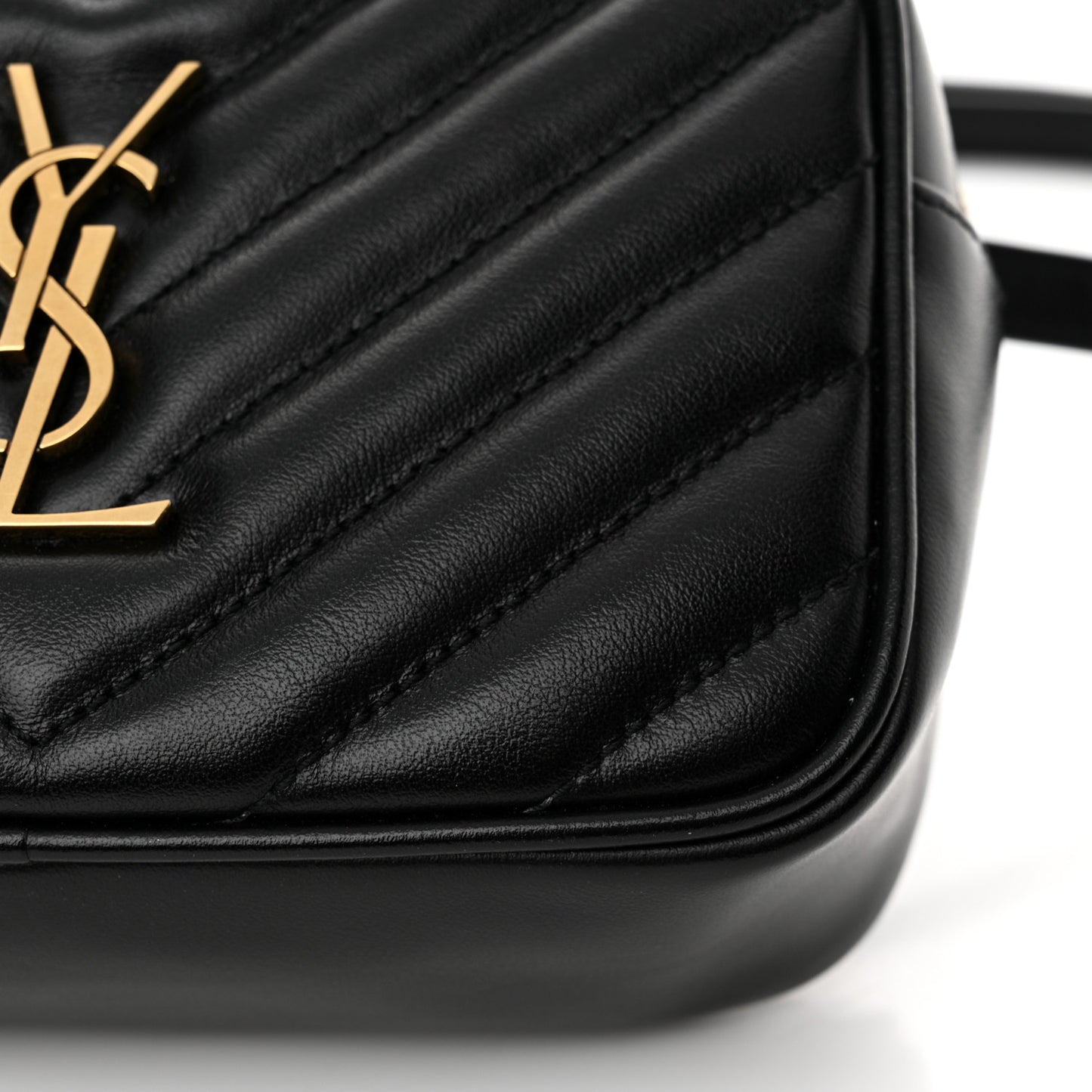 Calfskin Matelasse Monogram Lou Belt Bag Black