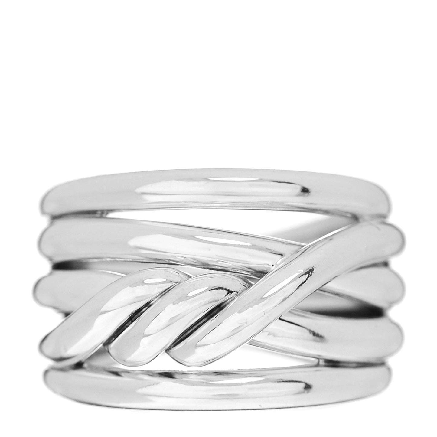 Sterling Silver 14mm Continuance Ring 52 6