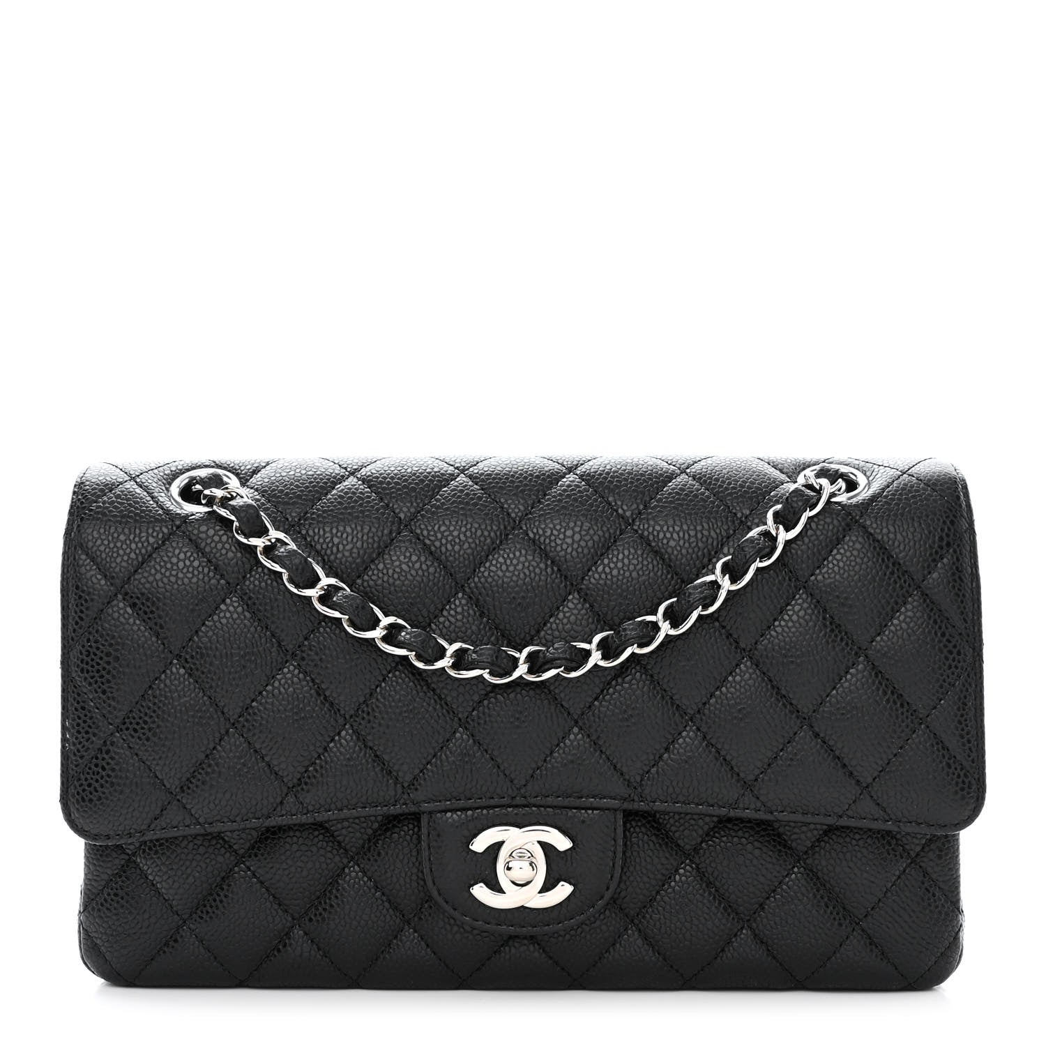 Chanel Caviar Quilted Medium Double Flap Black 1 of 11