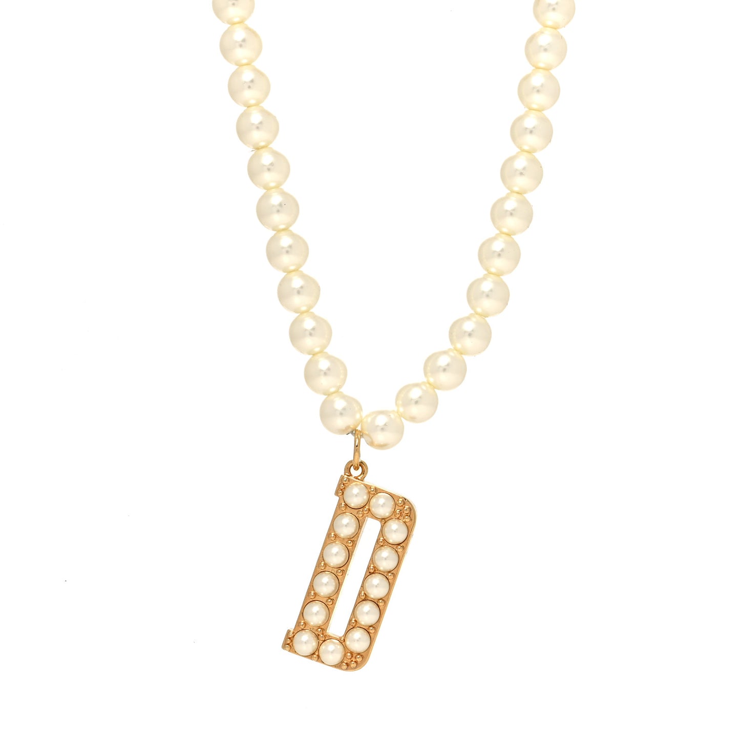 Pearl D Layered Necklace Gold