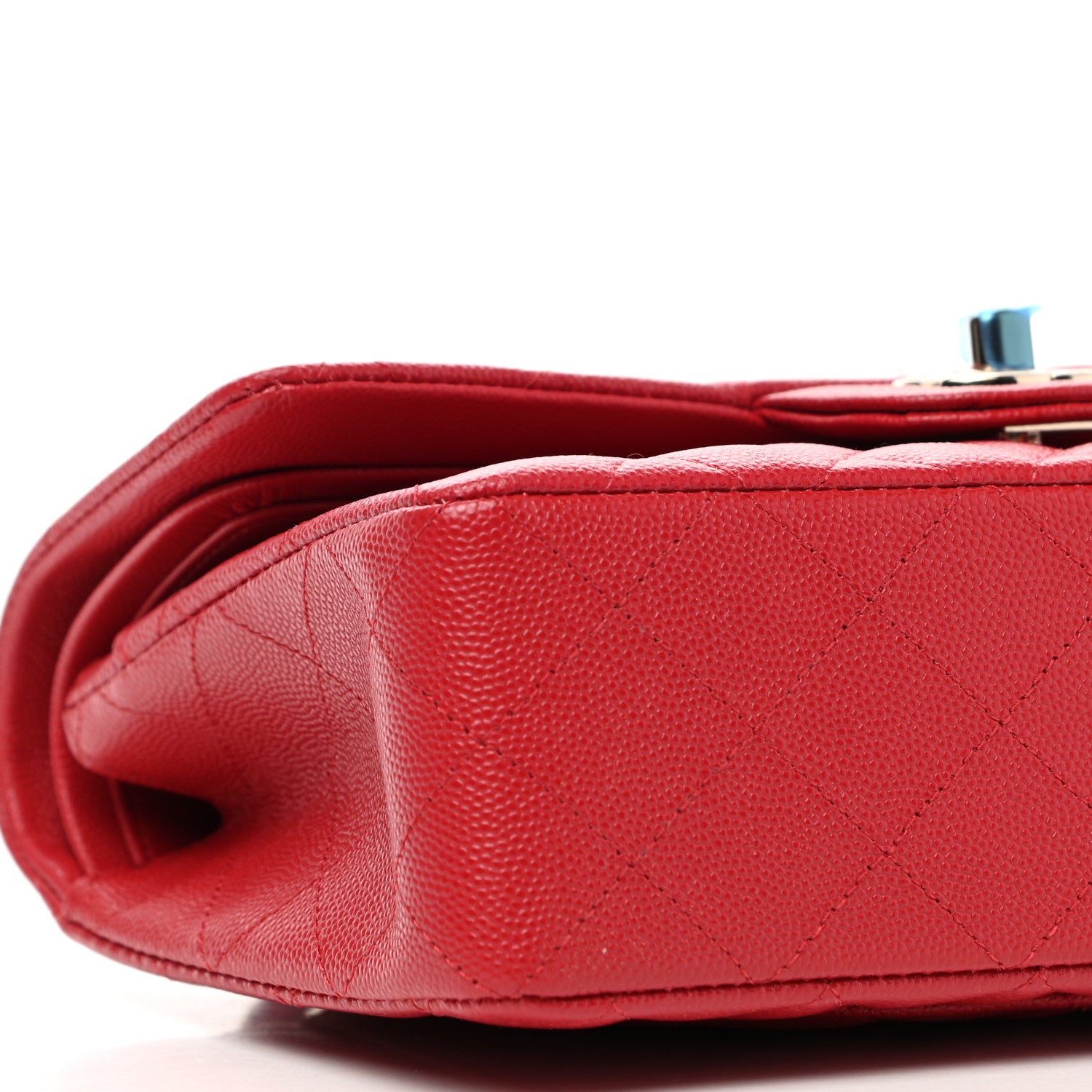 Chanel Caviar Quilted Small Double Flap Red 8 of 9