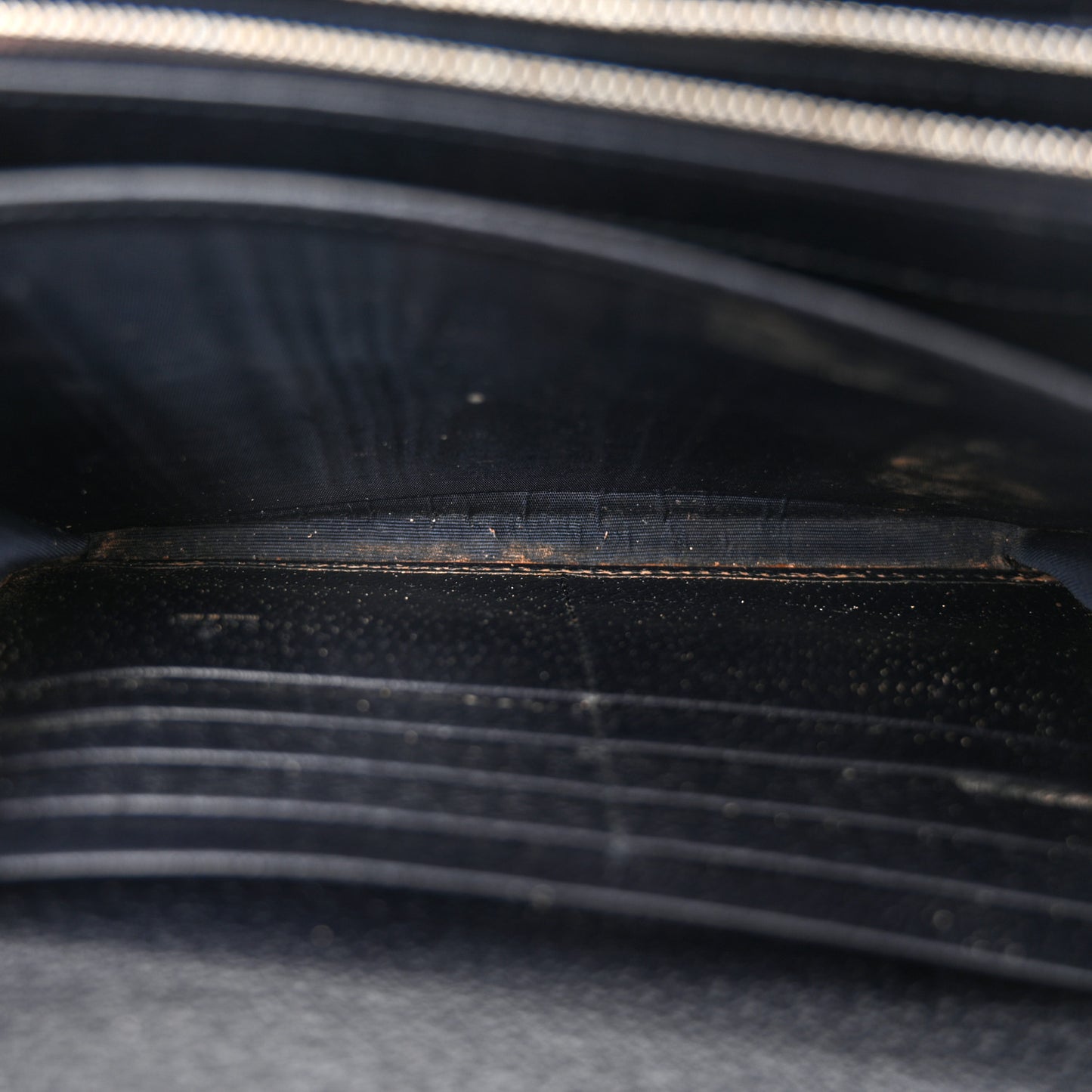 GG Supreme Monogram Textured Dollar Calfskin Mini Dionysus Chain Wallet Beige Blue